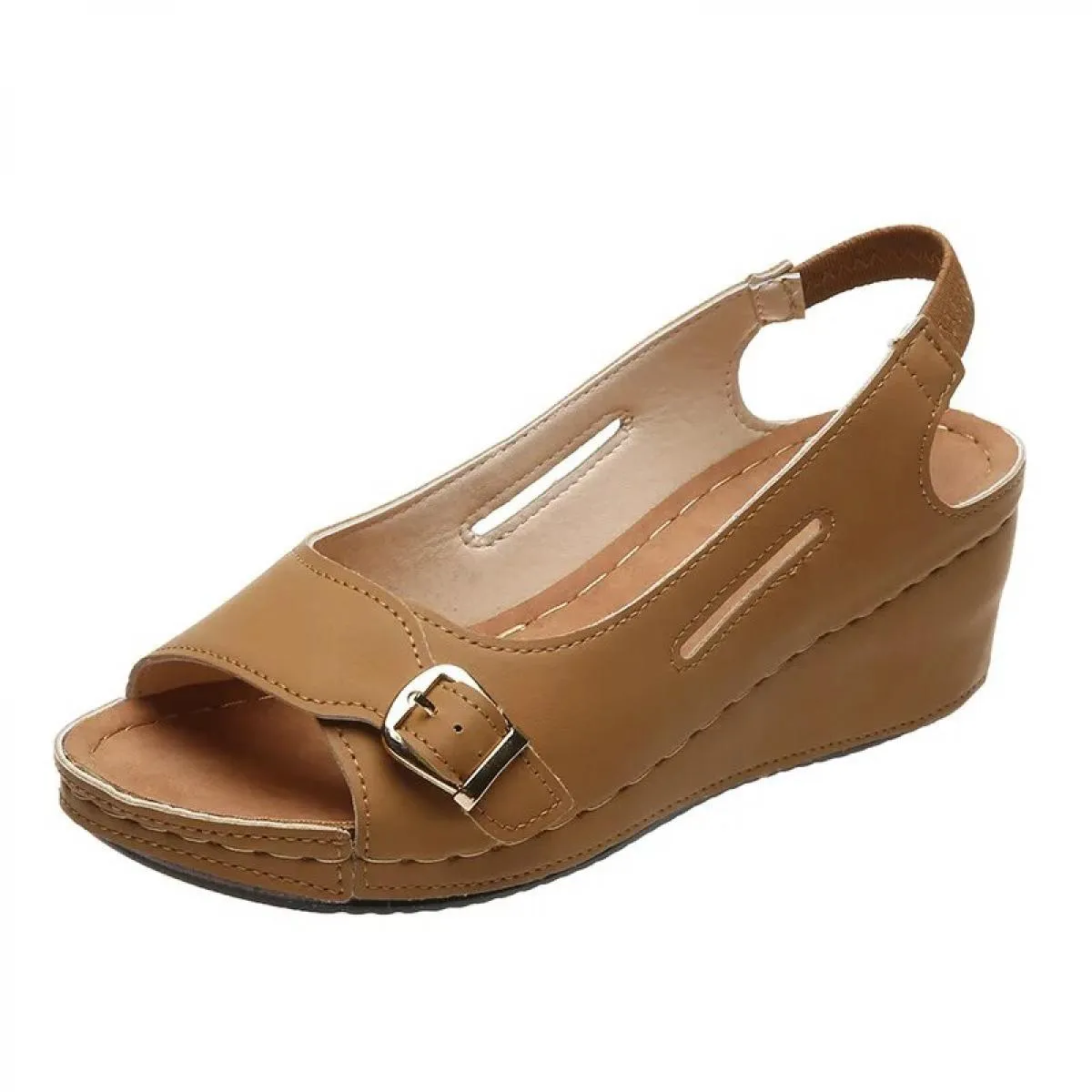 2023 Nuovi sandali estivi Tacchi a zeppa Scarpe eleganti con zeppa da donna Calzature estive da donna Tacchi alti con zeppa Tacc