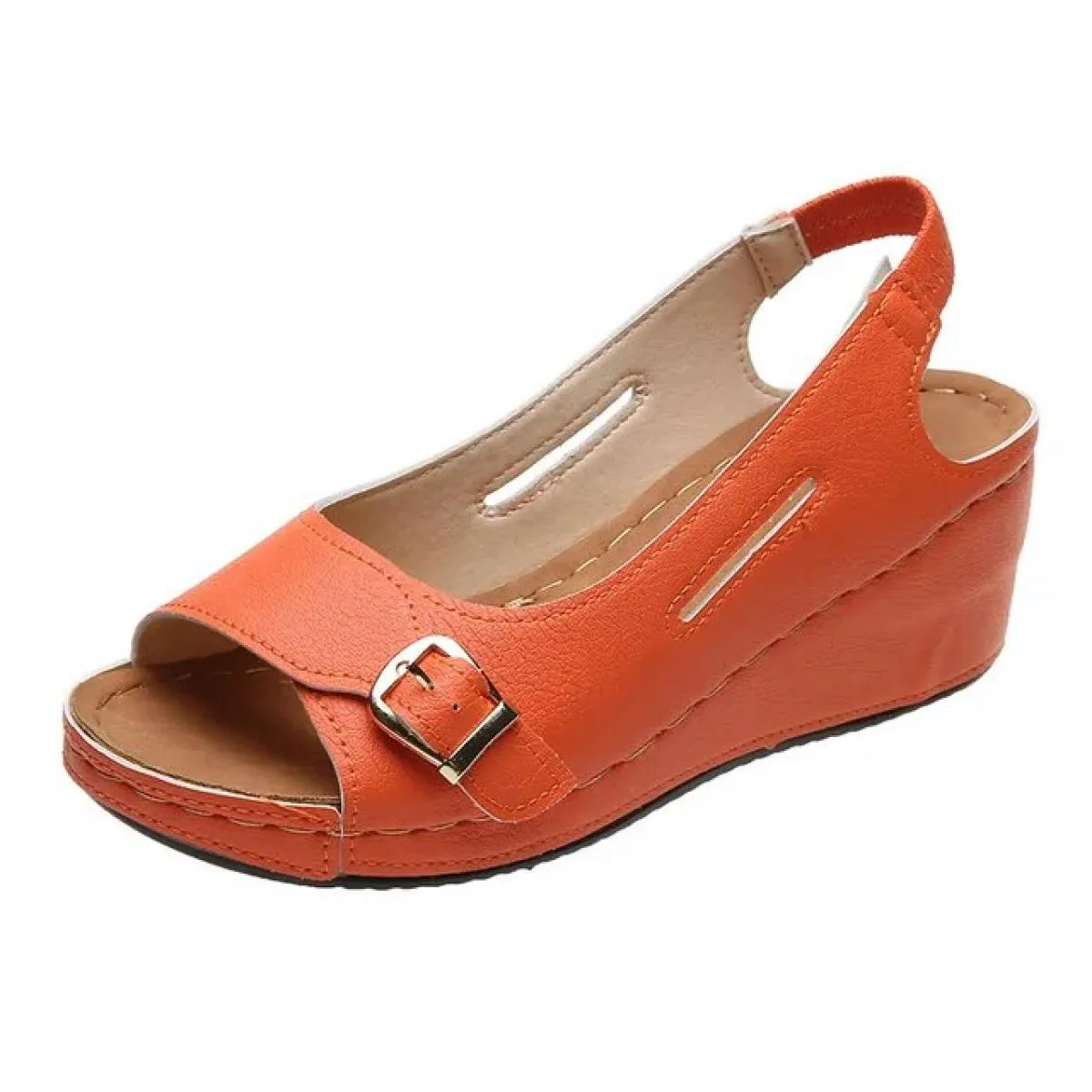 2023 Nuovi sandali estivi Tacchi a zeppa Scarpe eleganti con zeppa da donna Calzature estive da donna Tacchi alti con zeppa Tacc