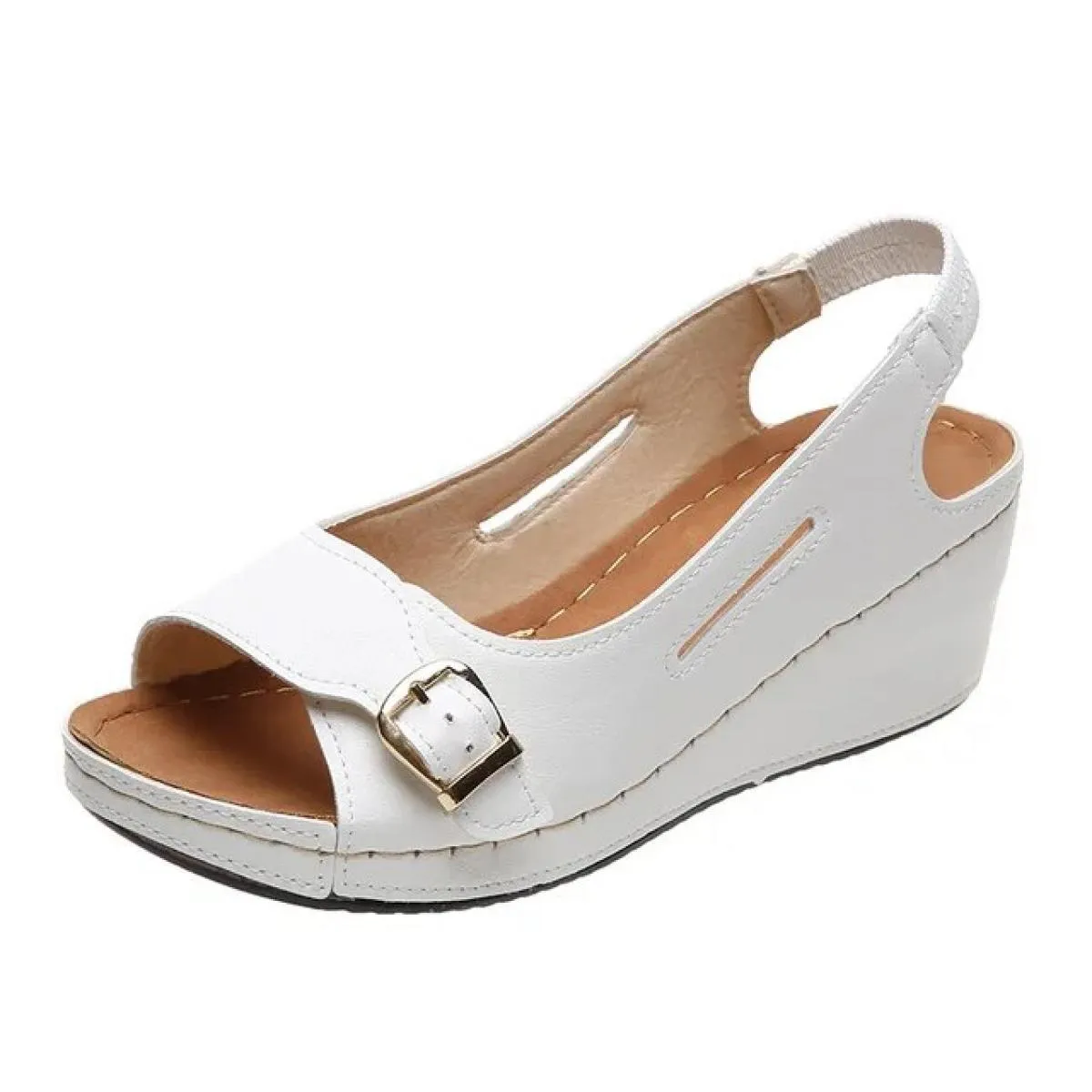 2023 Nuovi sandali estivi Tacchi a zeppa Scarpe eleganti con zeppa da donna Calzature estive da donna Tacchi alti con zeppa Tacc