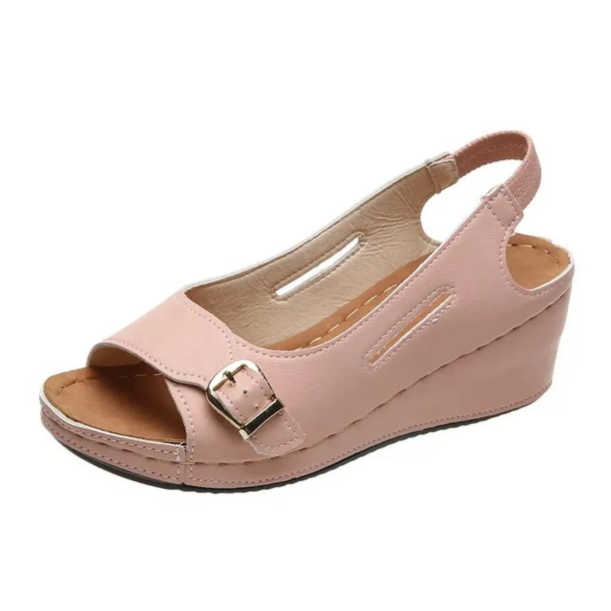 2023 Nuovi sandali estivi Tacchi a zeppa Scarpe eleganti con zeppa da donna Calzature estive da donna Tacchi alti con zeppa Tacc