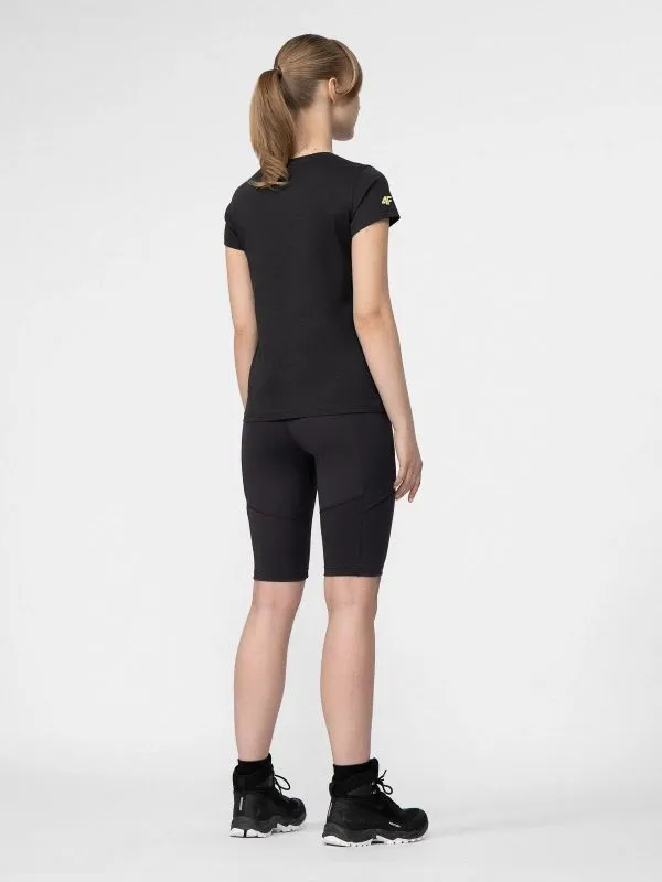 4F WOMEN’S FUNCTIONAL BIKER LEGGINGS Anthracite Leggings corti da trekking donna