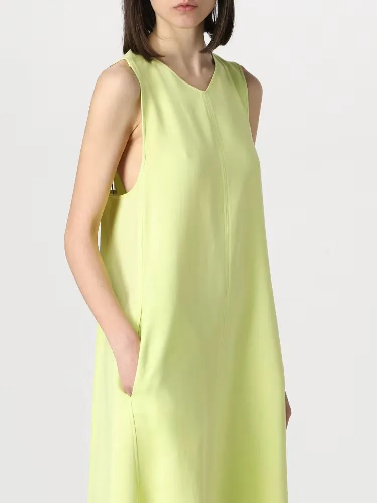 ABITO GIALLO IN MISTO COTONE
