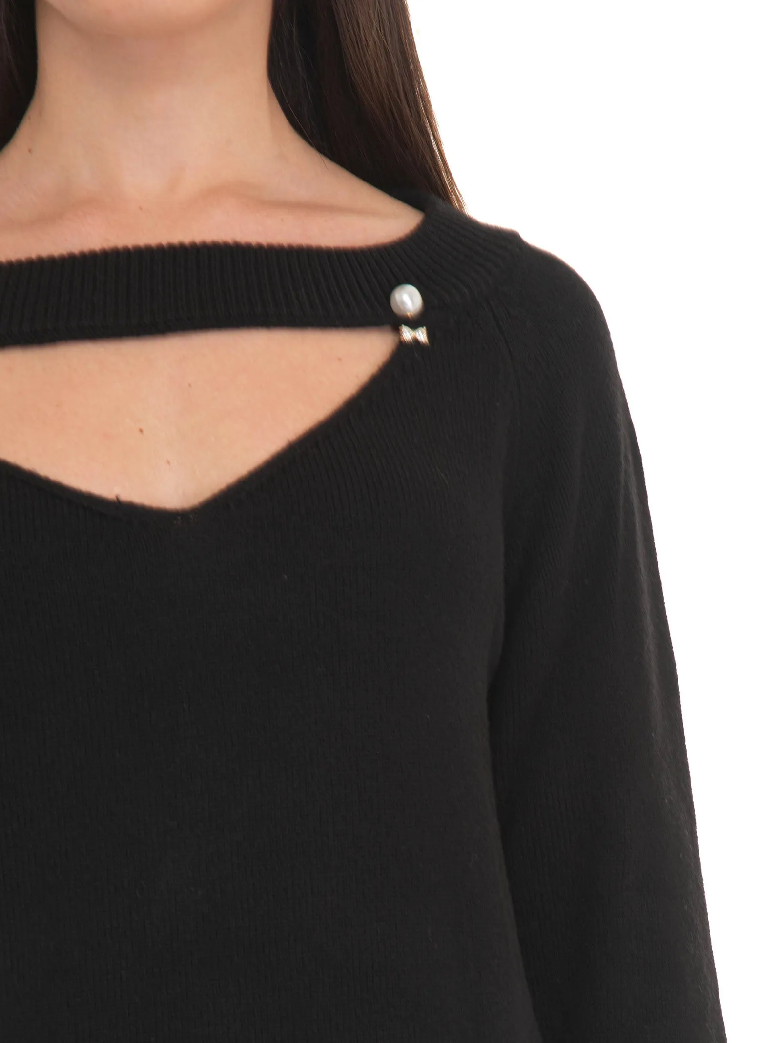 Abito in lana Nero Liu Jo Donna