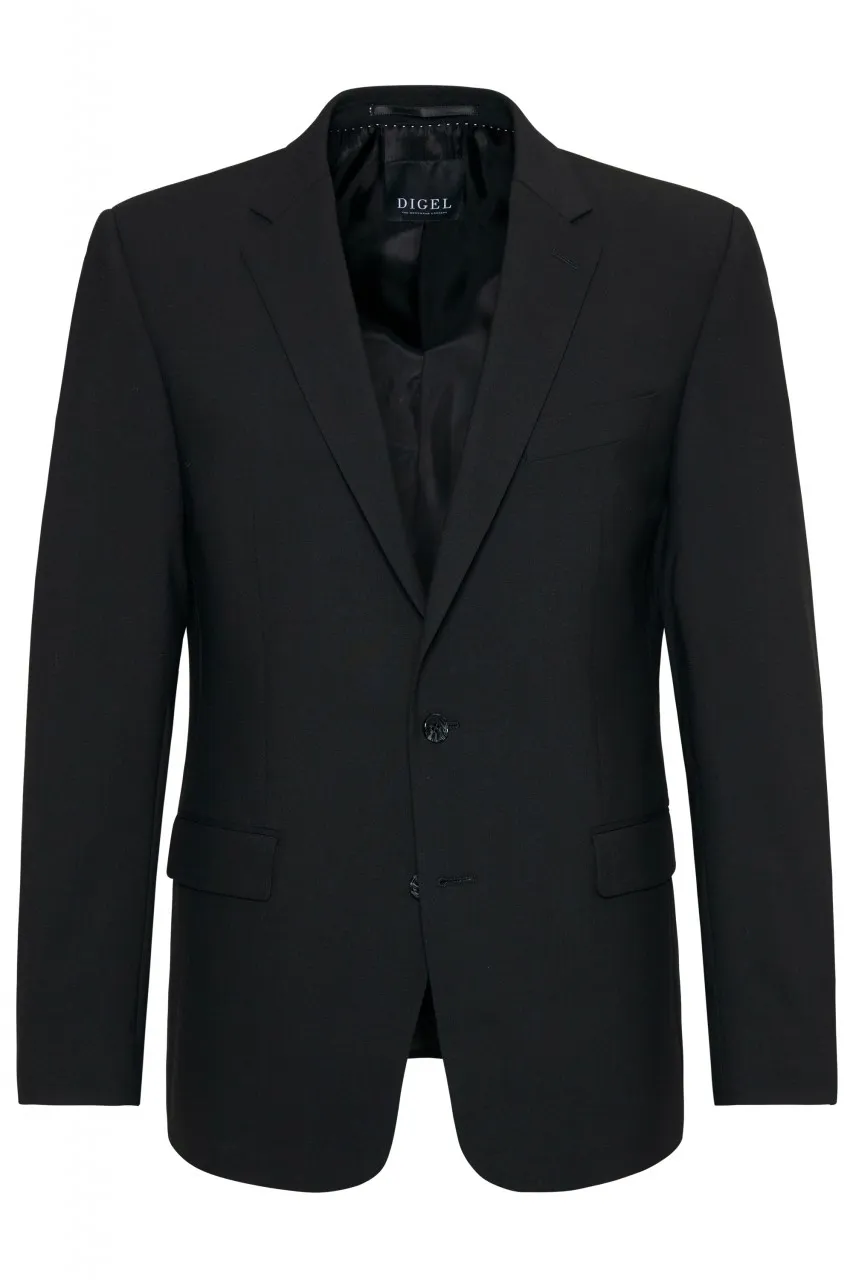 Abito in lana stretch digel protect3 nero drop sei modern fit