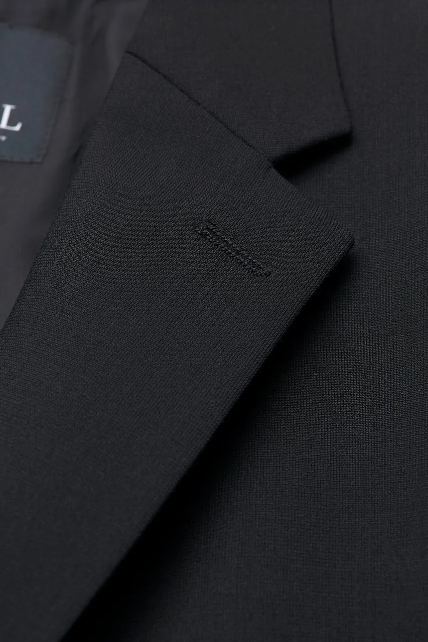 Abito in lana stretch digel protect3 nero drop sei modern fit