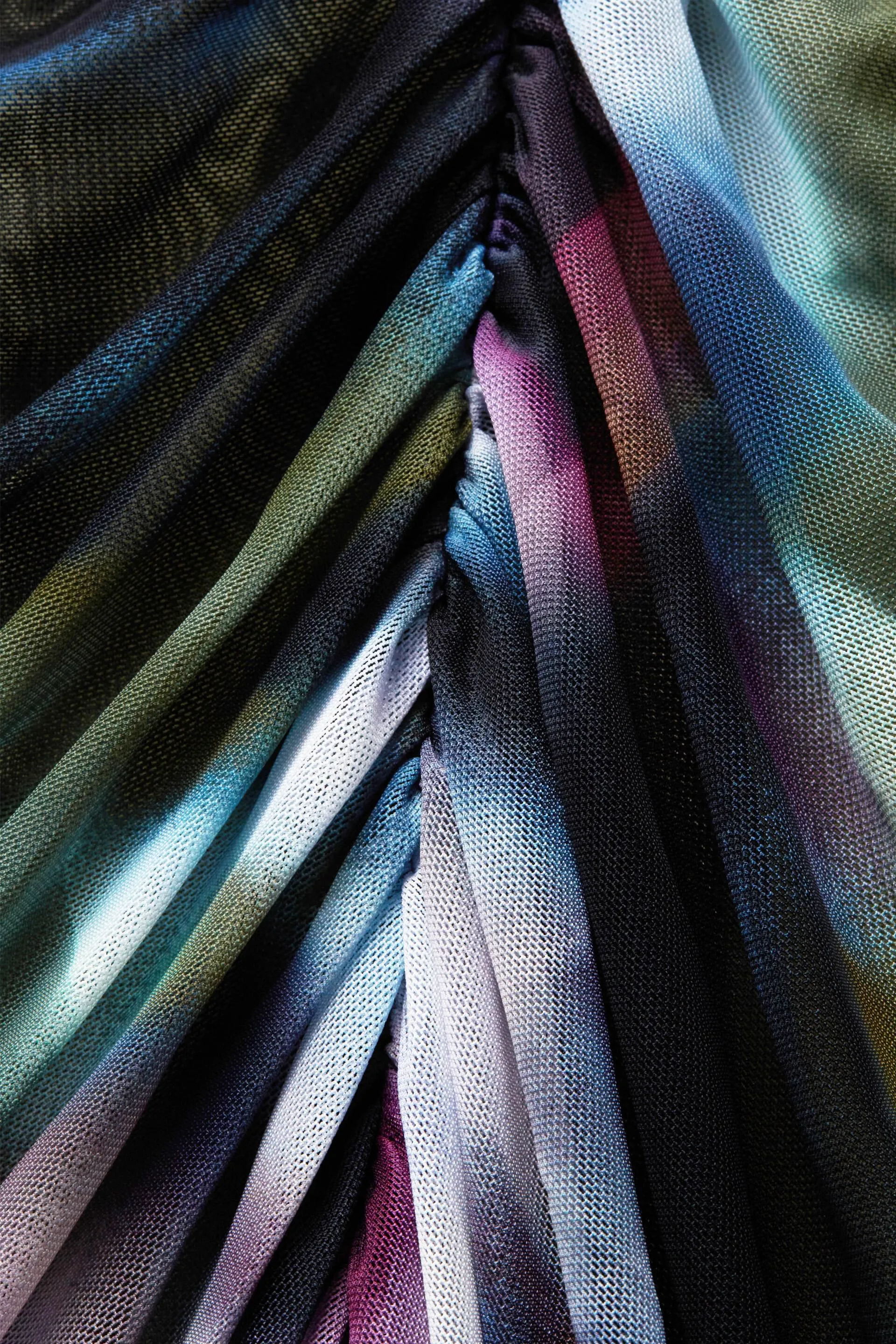 Abito in mesh con stampa