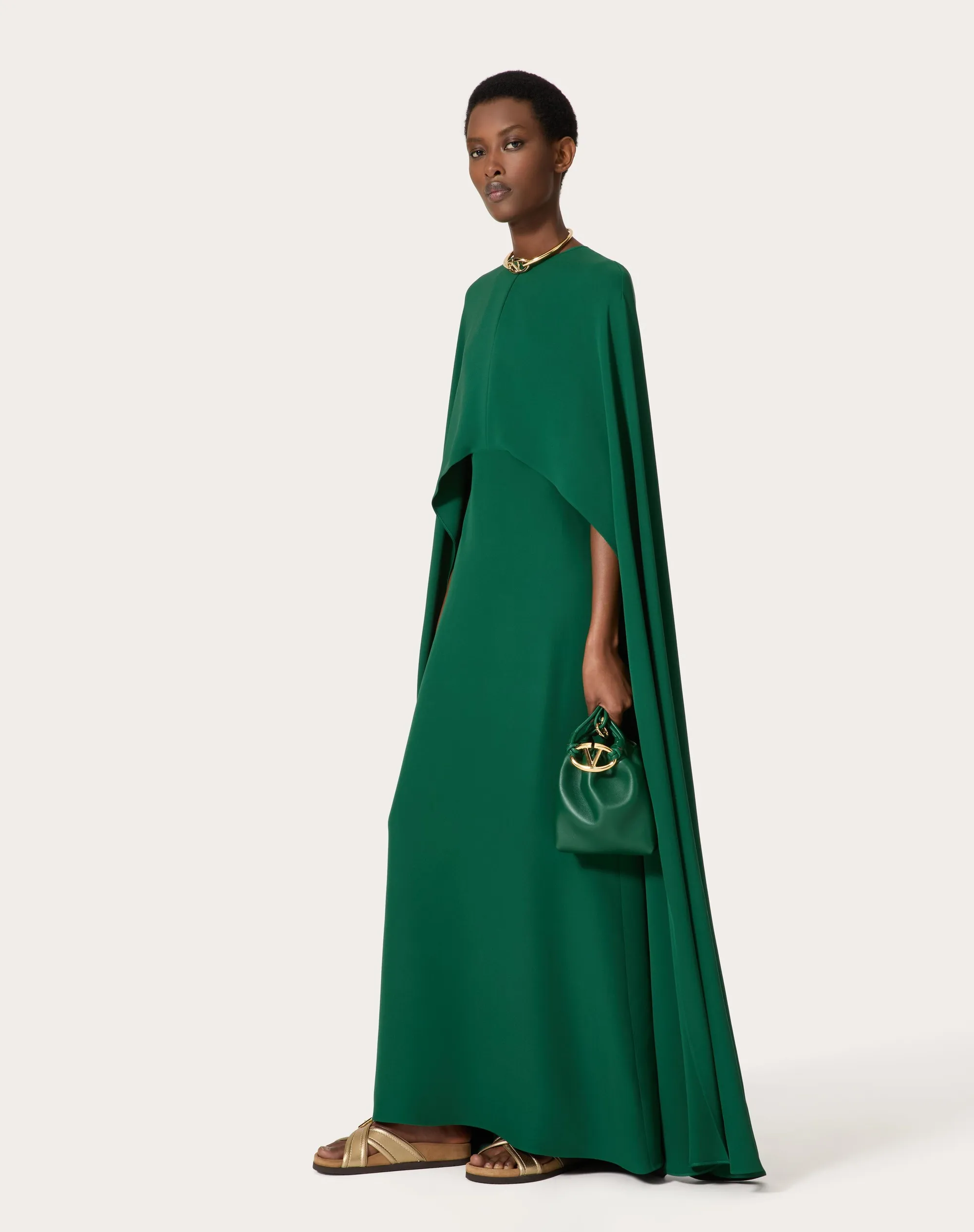 ABITO LUNGO IN CADY COUTURE