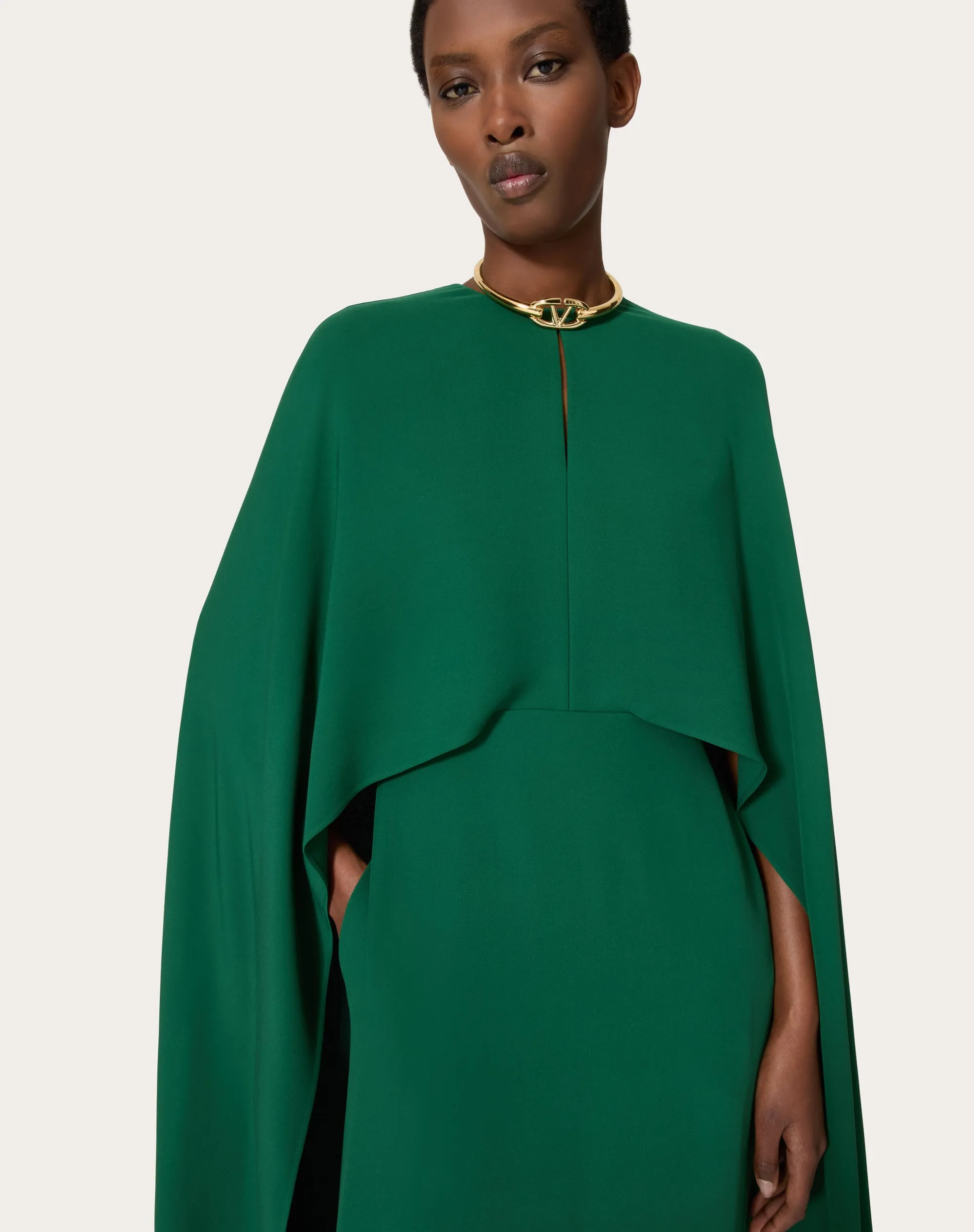 ABITO LUNGO IN CADY COUTURE
