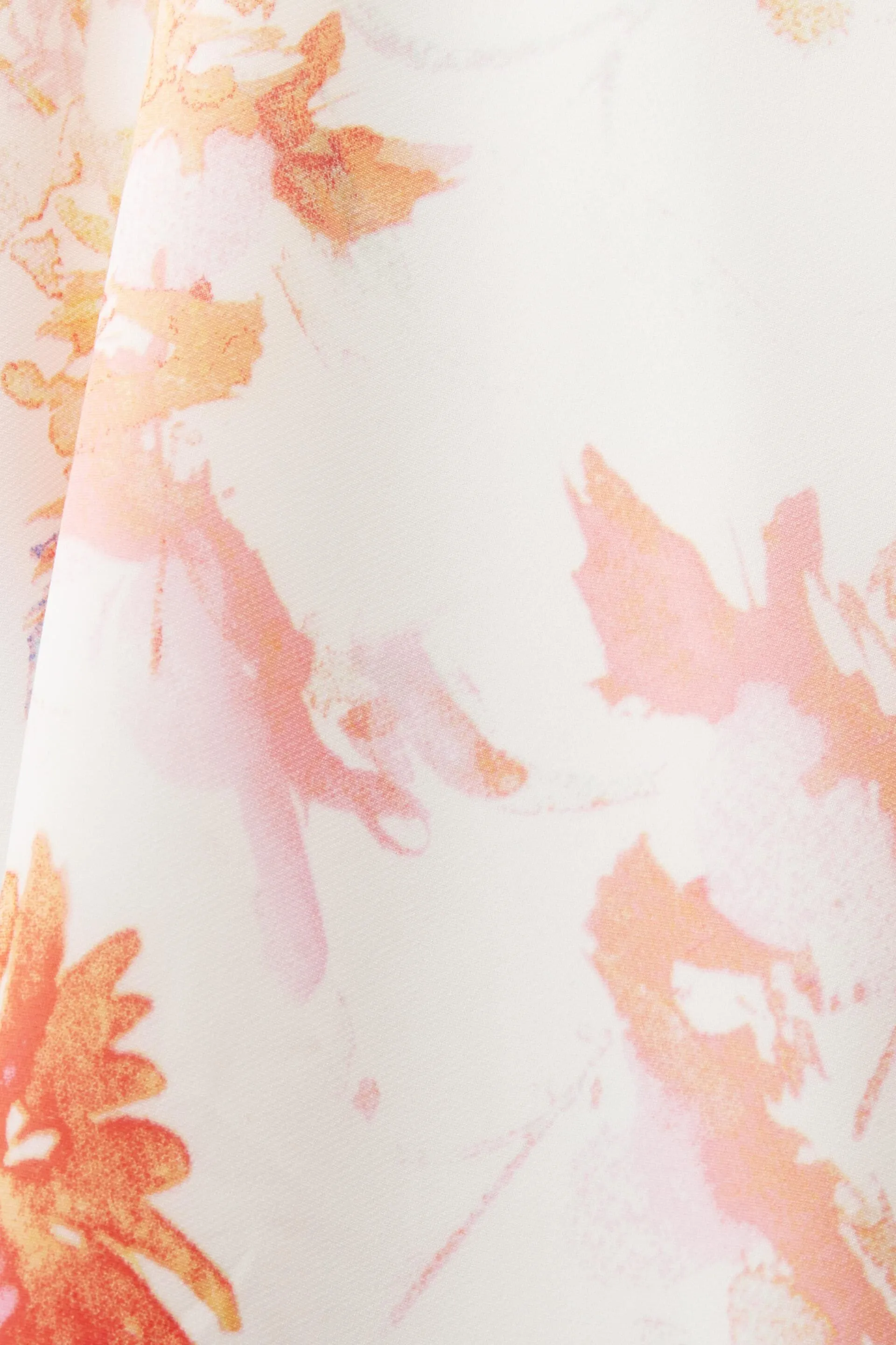 Abito midi in chiffon stampato