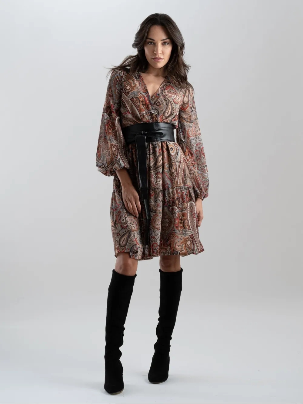 Abito stampa cashmere