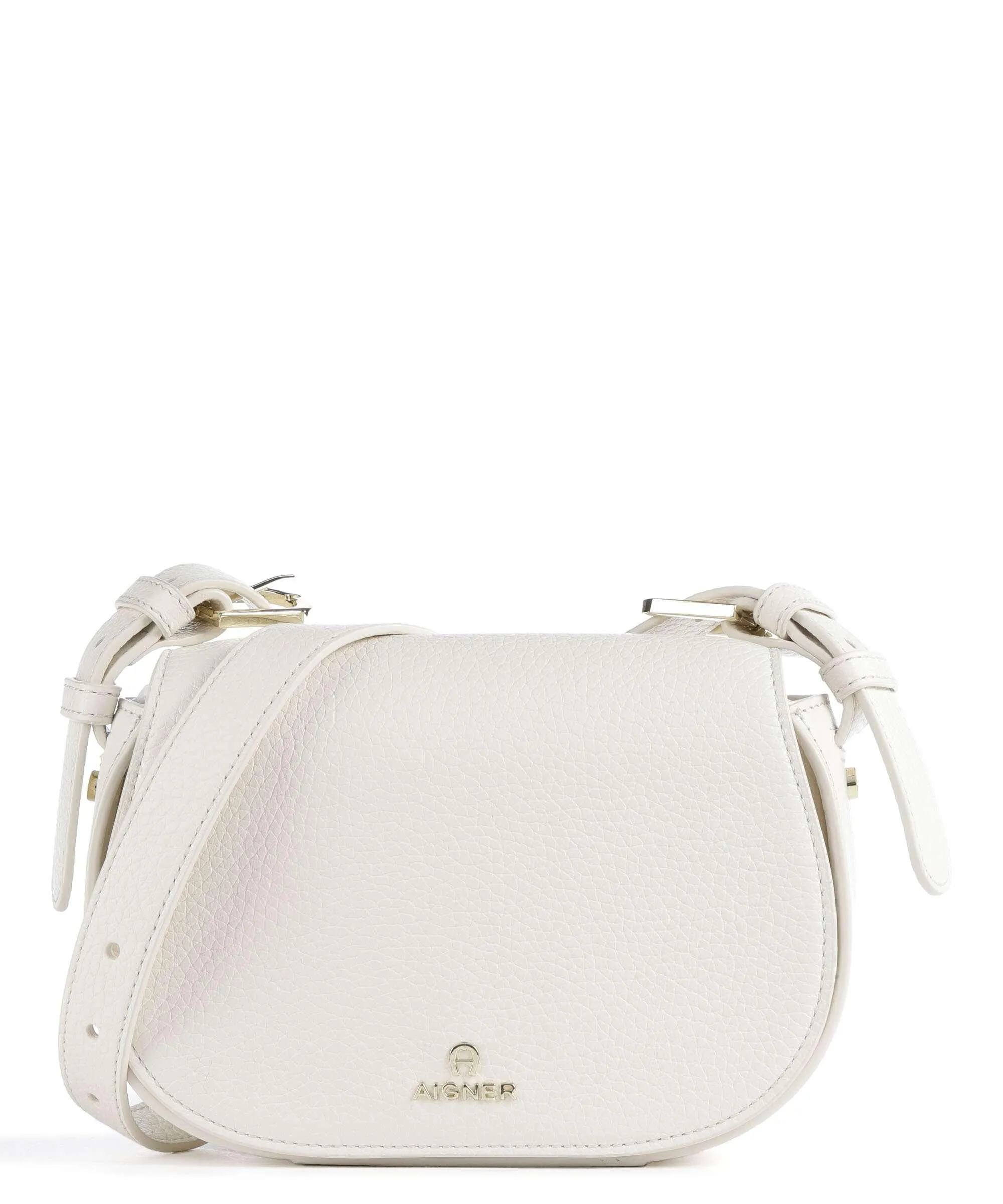  Aigner Ivy S Borsa a tracolla pelle di vacchetta grana avorio  
