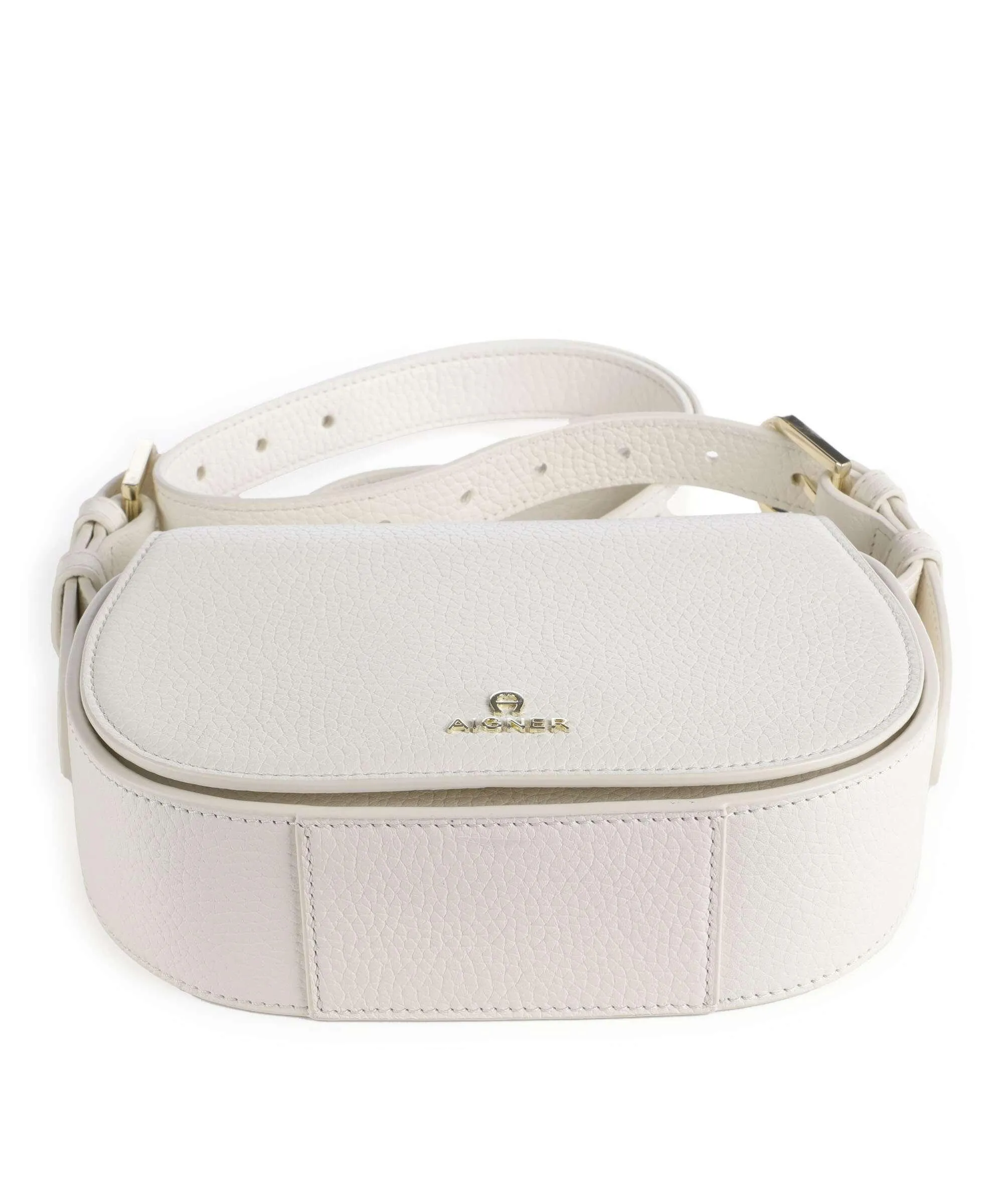  Aigner Ivy S Borsa a tracolla pelle di vacchetta grana avorio  