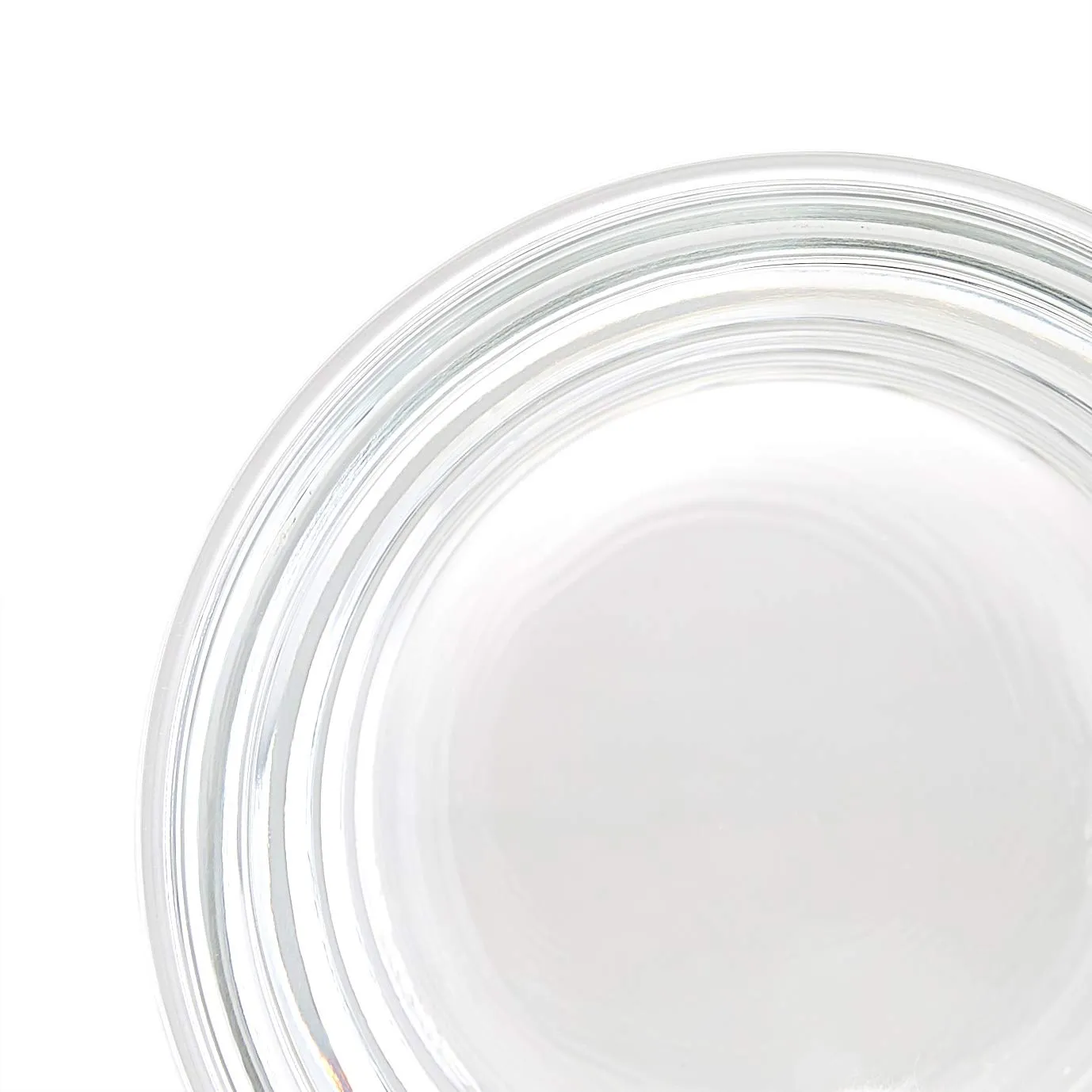 Amazon Basics ABL001 Contenitori in vetro da 150 ml, 4 unità, trasparenti con coperchi blu