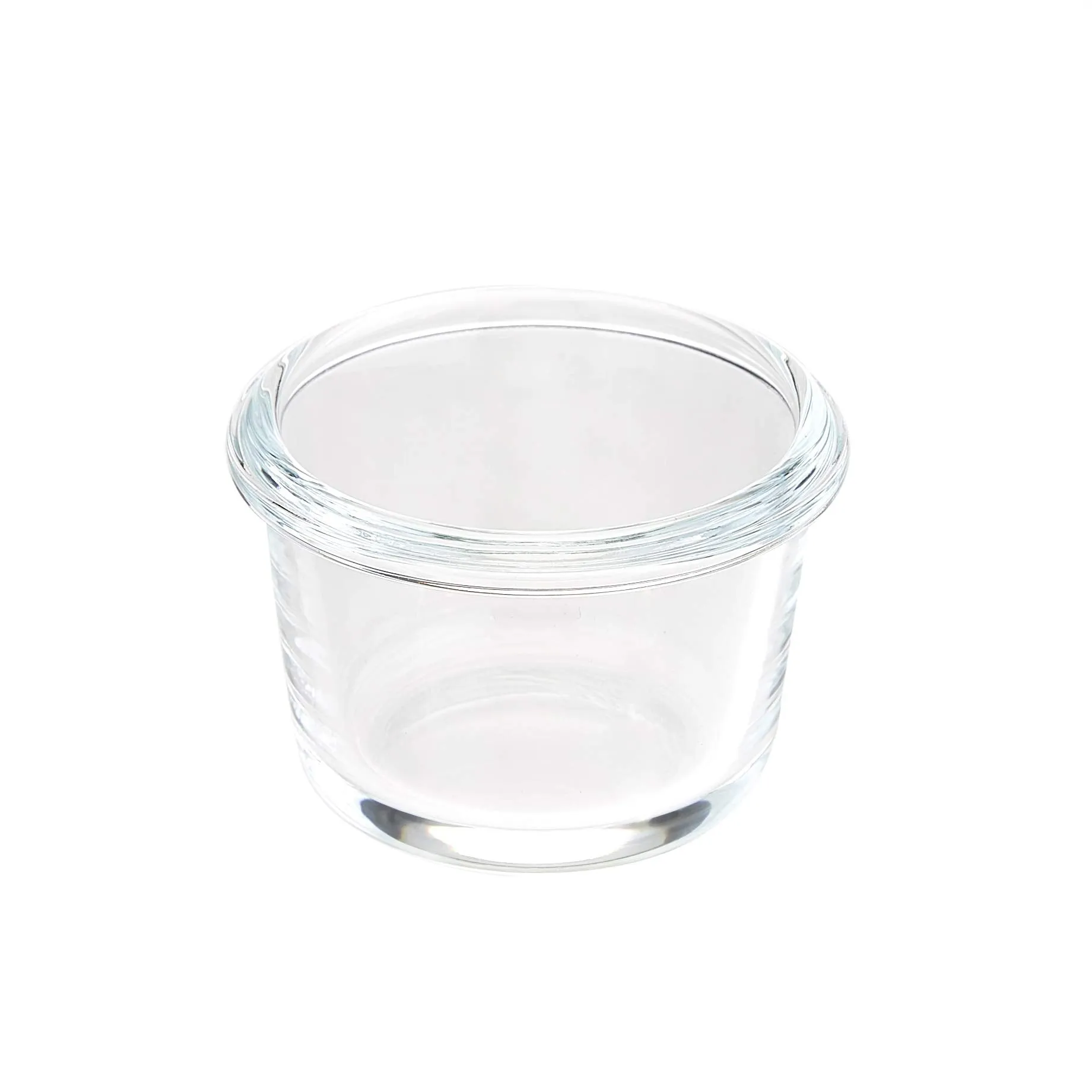 Amazon Basics ABL001 Contenitori in vetro da 150 ml, 4 unità, trasparenti con coperchi blu