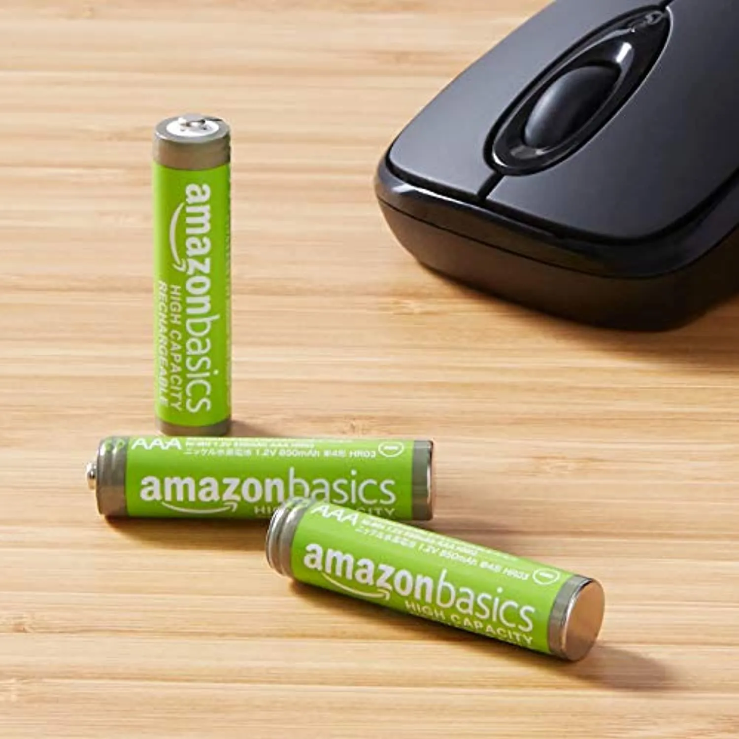Amazon Basics - Batterie AAA ricaricabili, ad alta capacità, pre-caricate, confezione da 8 (l’aspetto potrebbe variare dall’imma
