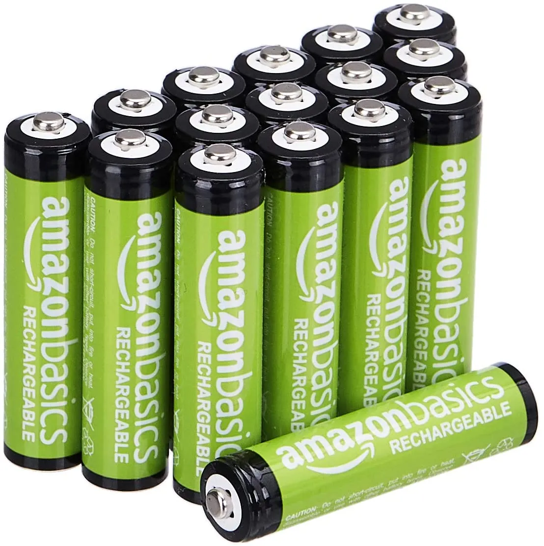 Amazon Basics - Batterie ricaricabili AA (confezione da 12), 2000 mAh, pre-caricate
