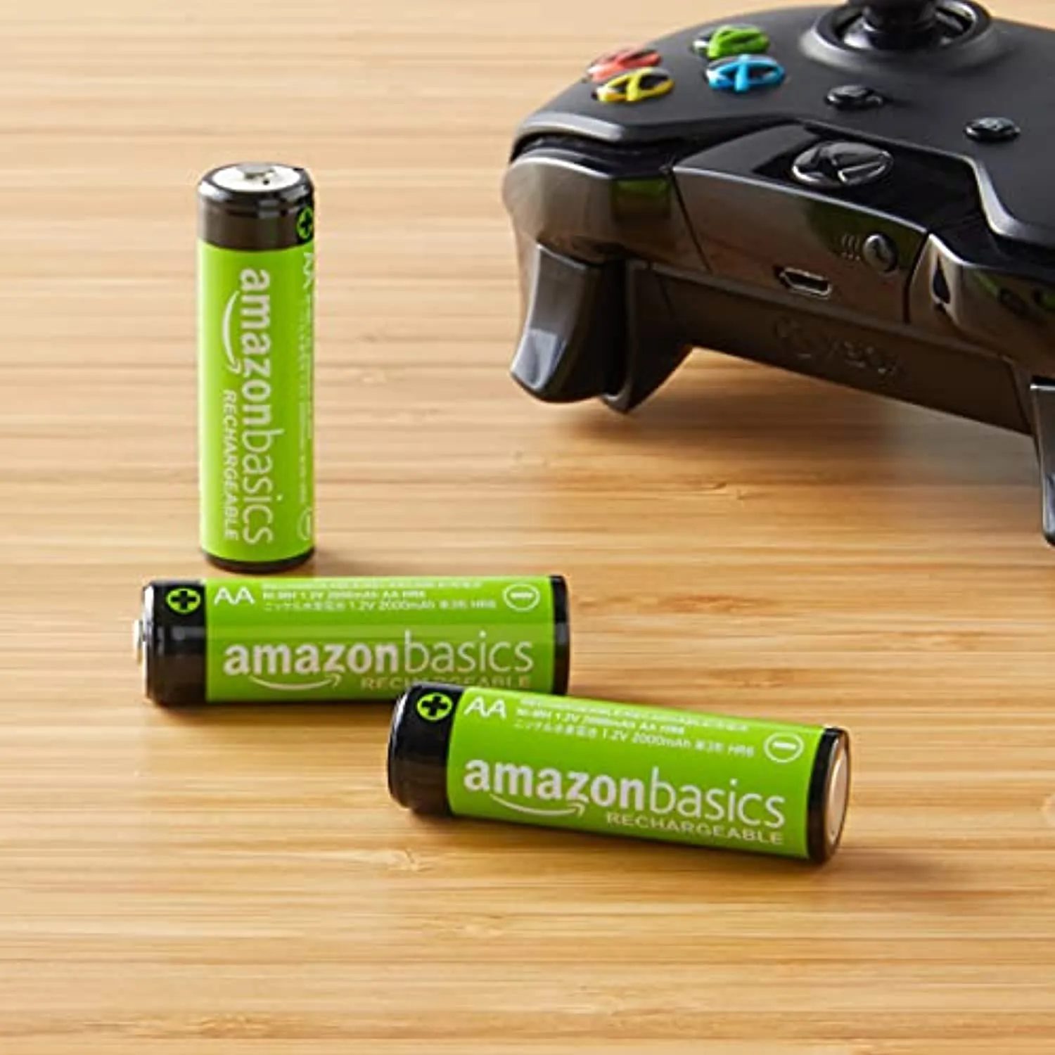 Amazon Basics - Batterie ricaricabili AA (confezione da 12), 2000 mAh, pre-caricate