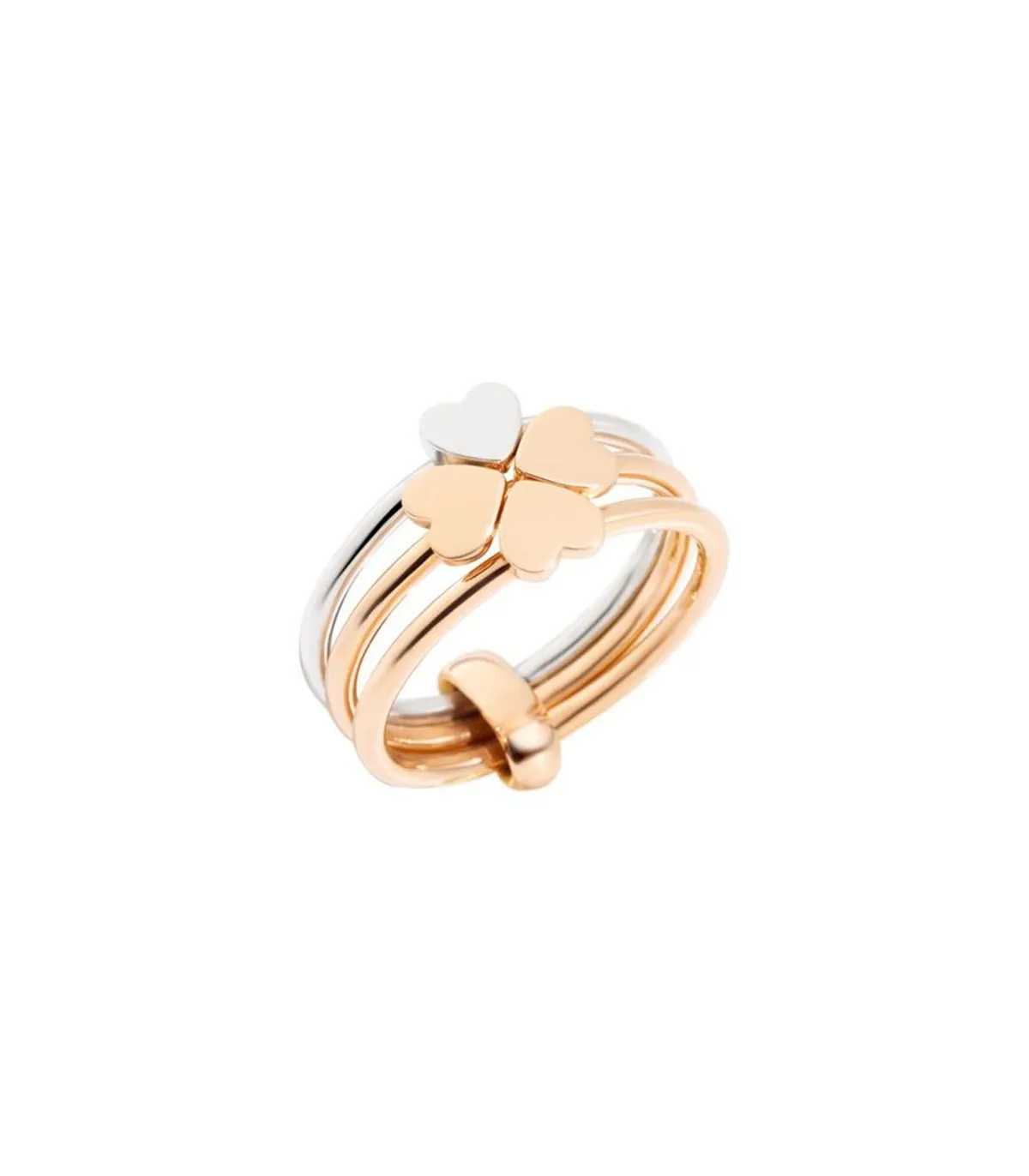 Anello Dodo Lucky in Love Argento e Oro Rosa AD12C/9/A