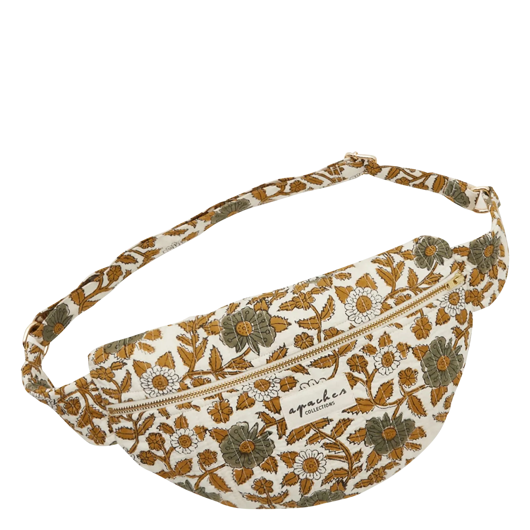  APACHES COLLECTIONS   KELI - Borsa a marsupio stampata in cotone | Beige