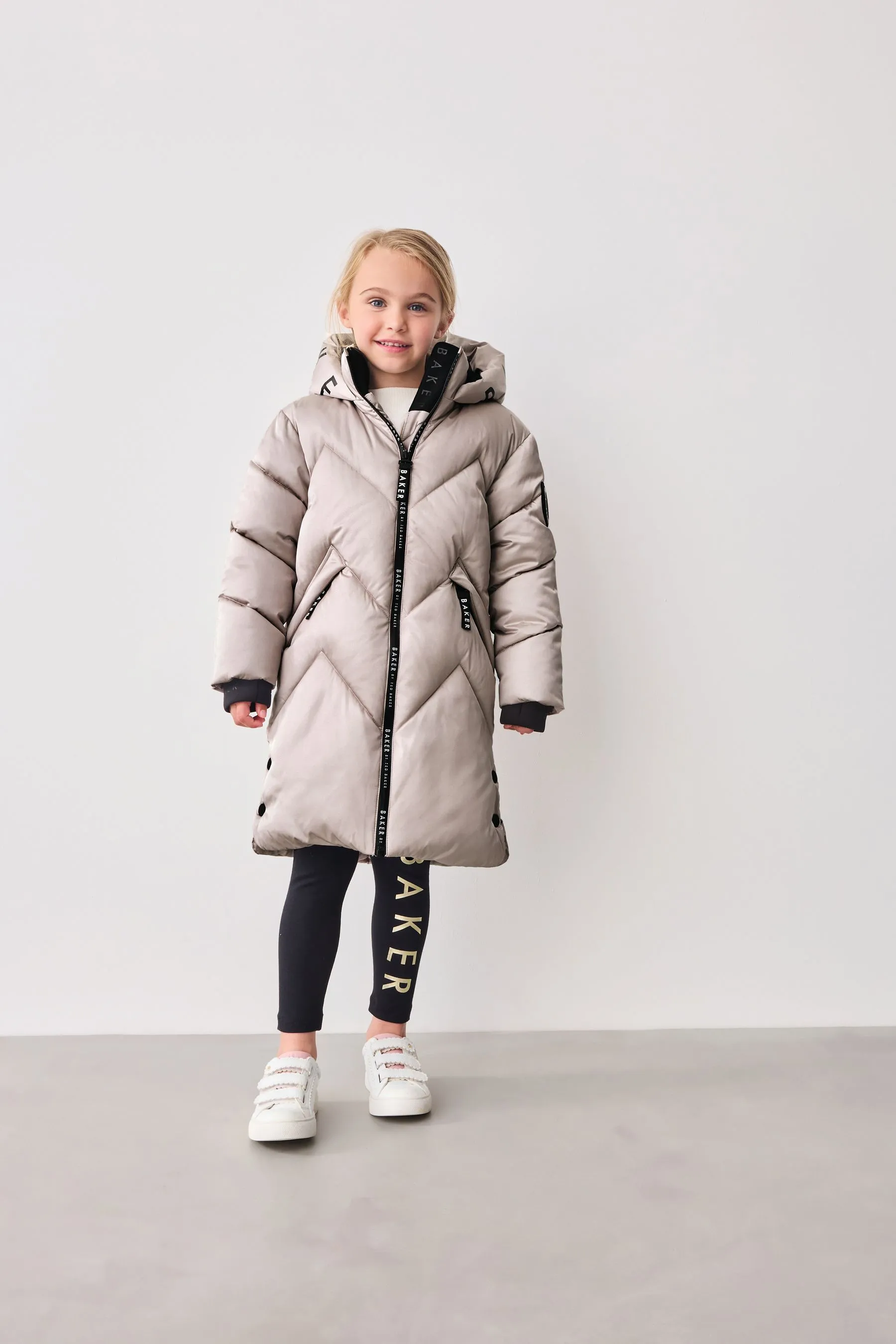 Baker by Ted Baker Antipioggia Cappotto Imbottito Lungo    