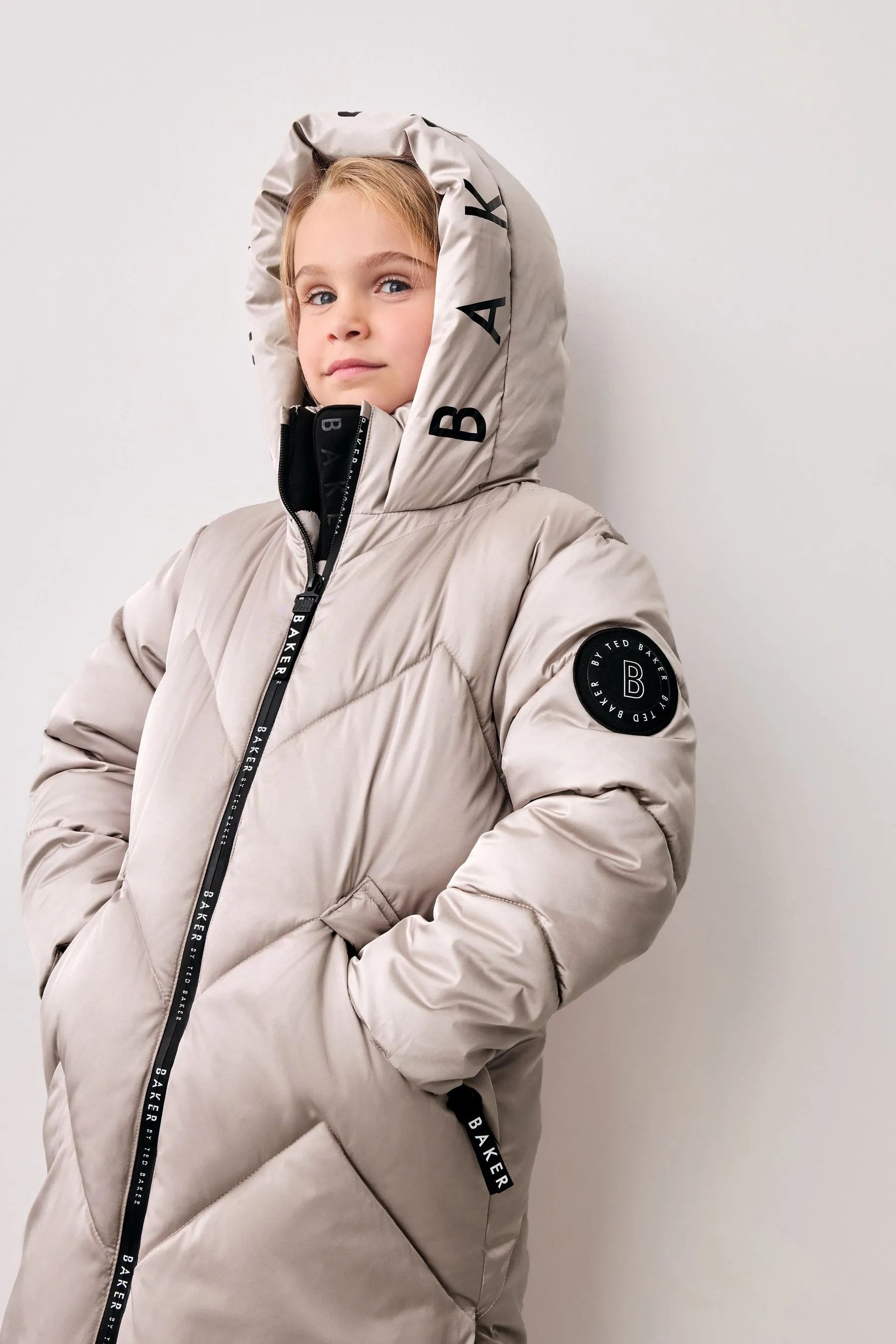 Baker by Ted Baker Antipioggia Cappotto Imbottito Lungo    