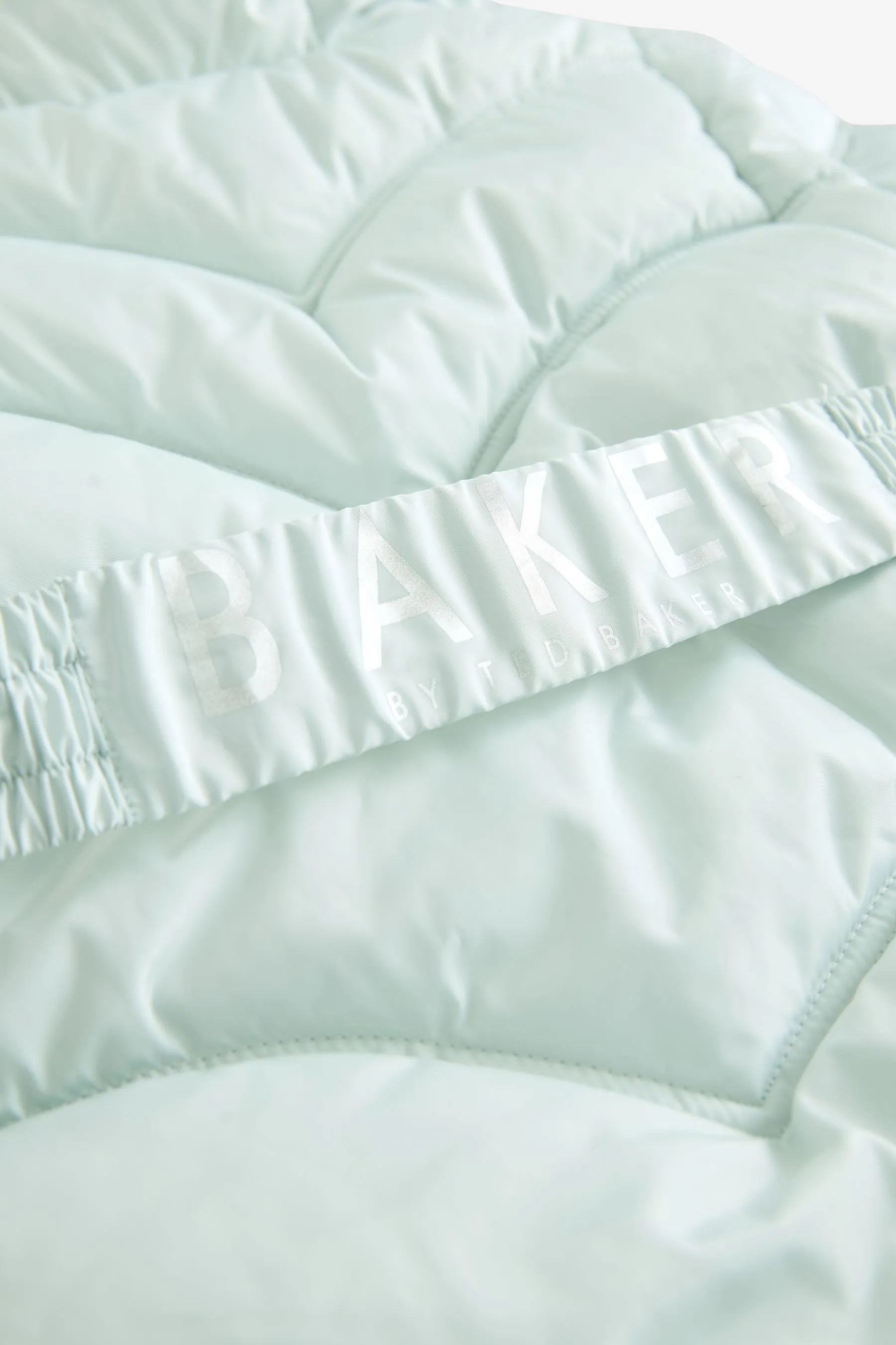 Baker by Ted Baker Antipioggia Rosa Farfallino Cappotto Imbottito con Cintura    