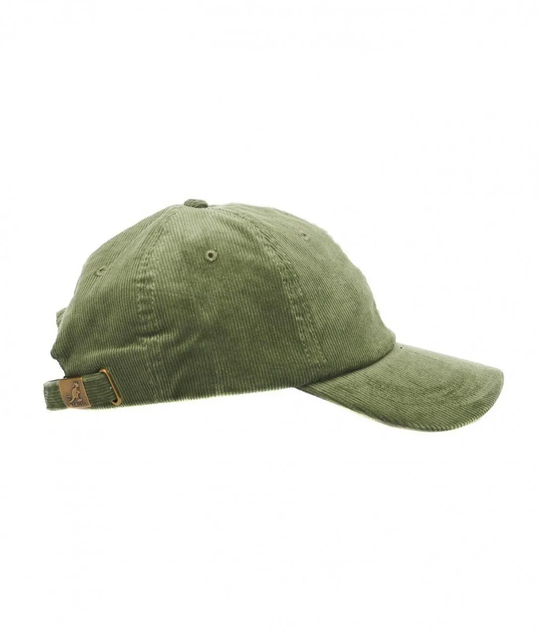 Baseball cap in velluto oliva oliva