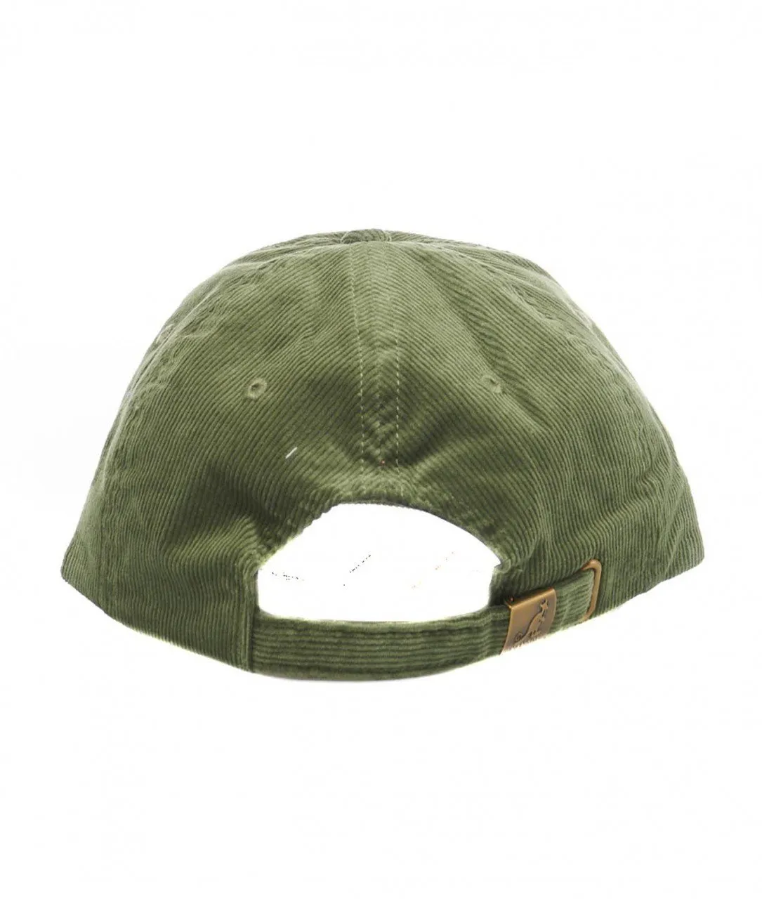 Baseball cap in velluto oliva oliva
