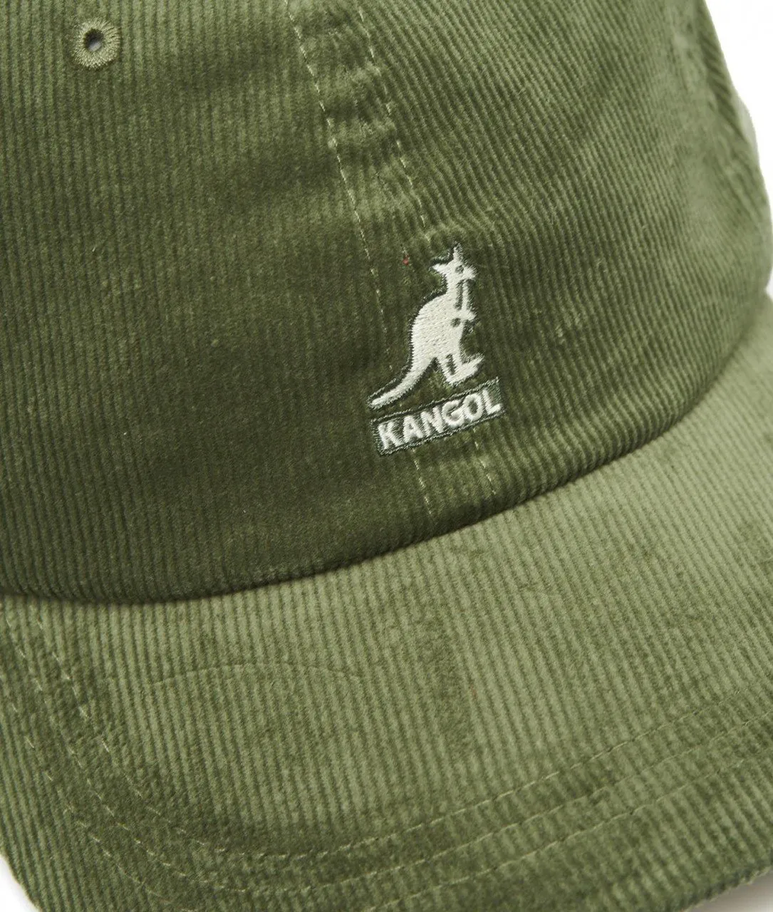 Baseball cap in velluto oliva oliva