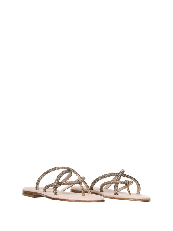 Beige Jewel Sandals