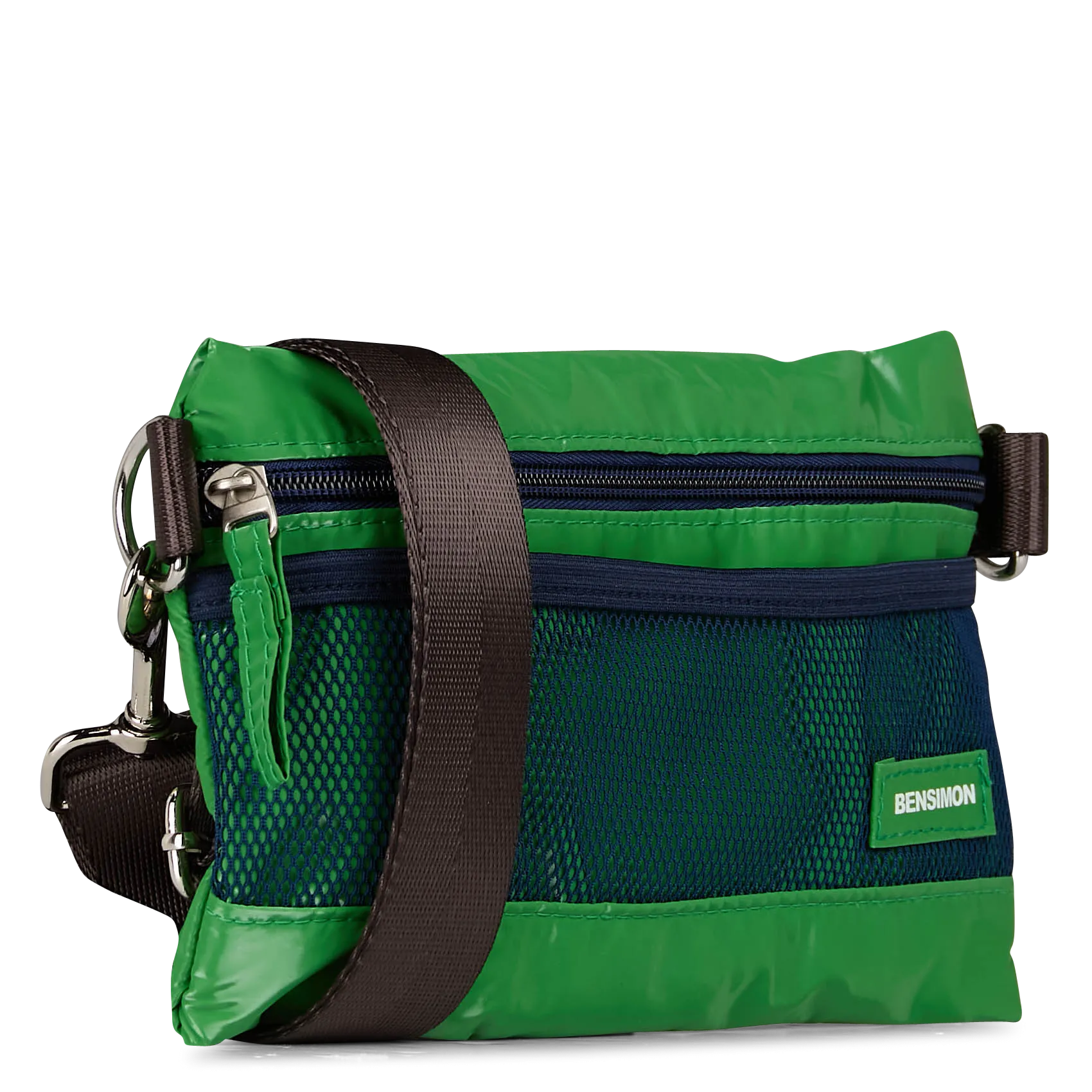  BENSIMON   Borsa a tracolla a mezzaluna | Verde