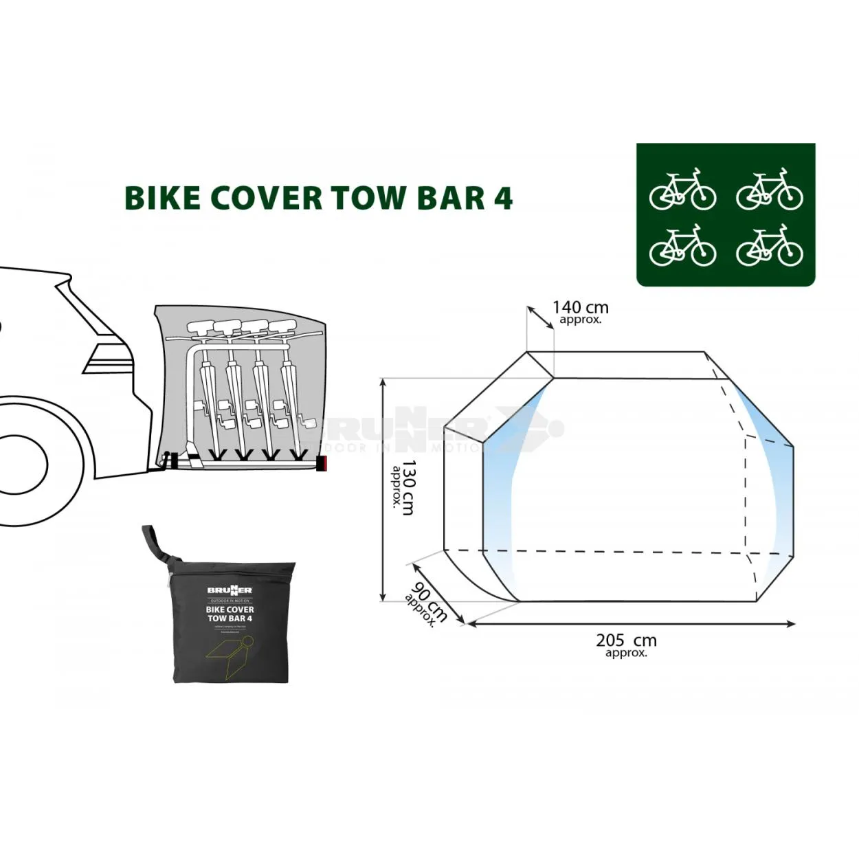 Bike Cover Tow Bar 2