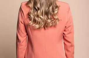 Blazer Collo Classico Softina, Salmone