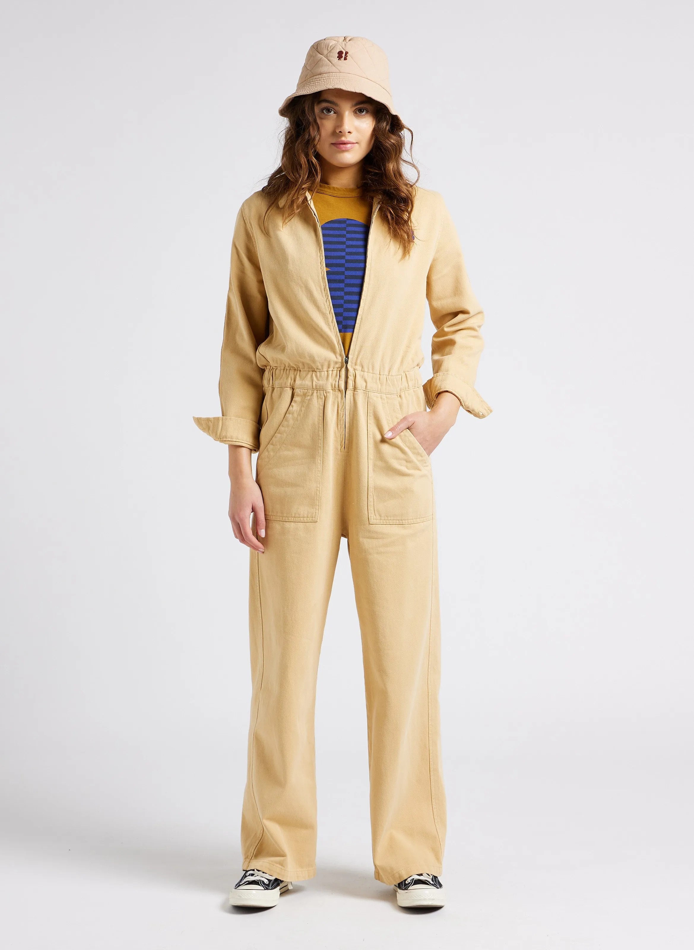  BOBO CHOSES   Tuta collo classico in cotone | Marrone