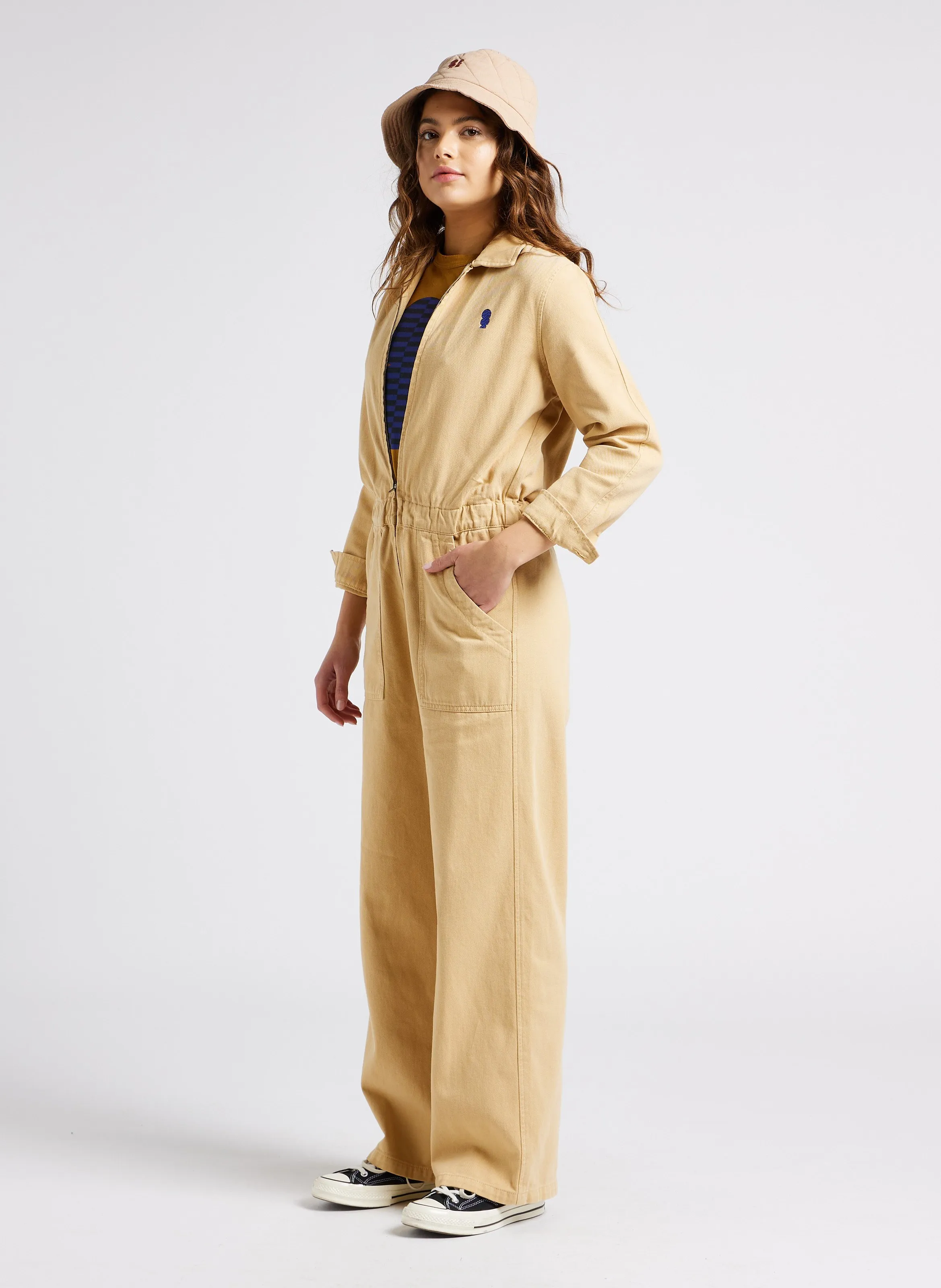  BOBO CHOSES   Tuta collo classico in cotone | Marrone