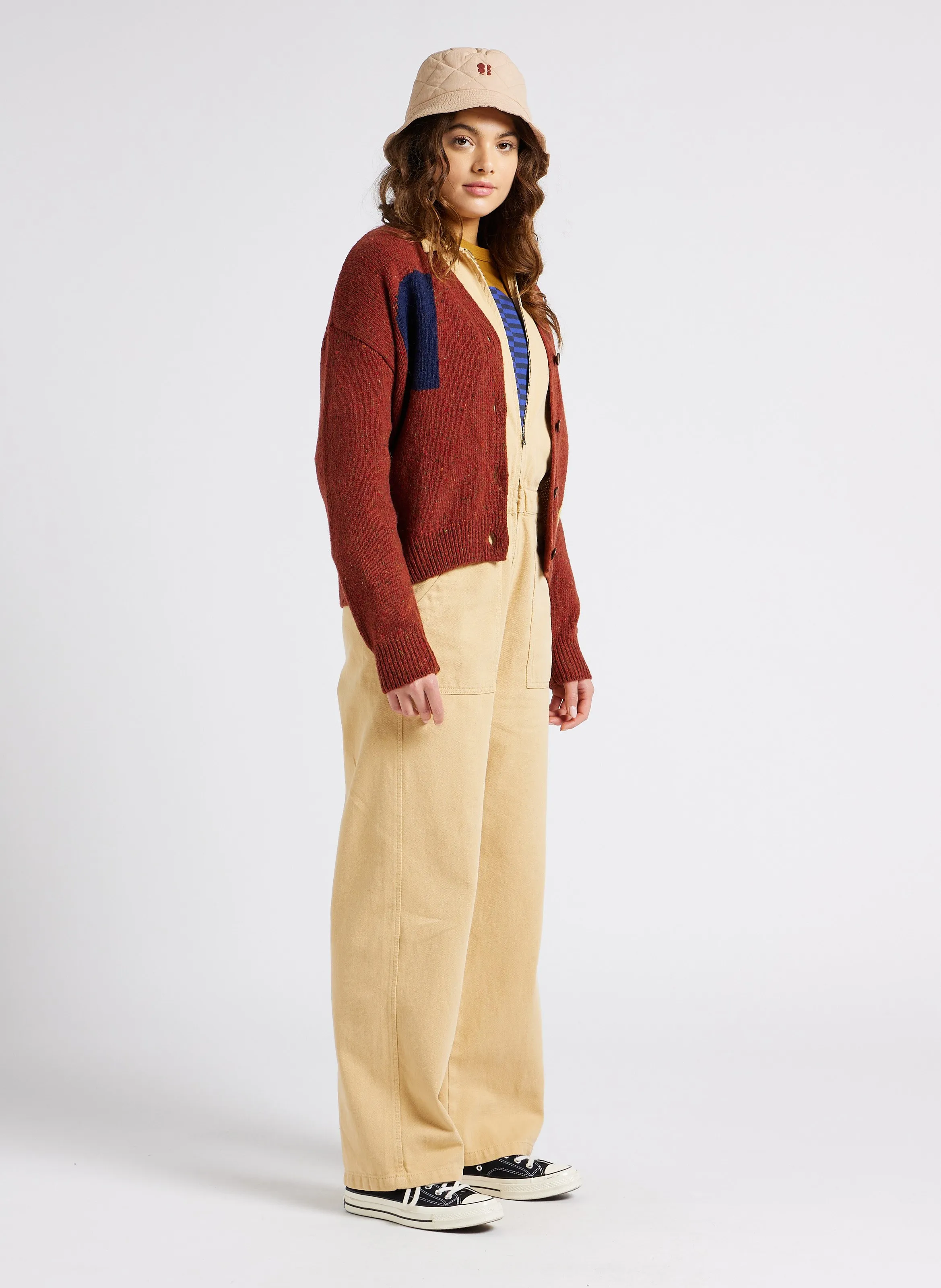  BOBO CHOSES   Tuta collo classico in cotone | Marrone