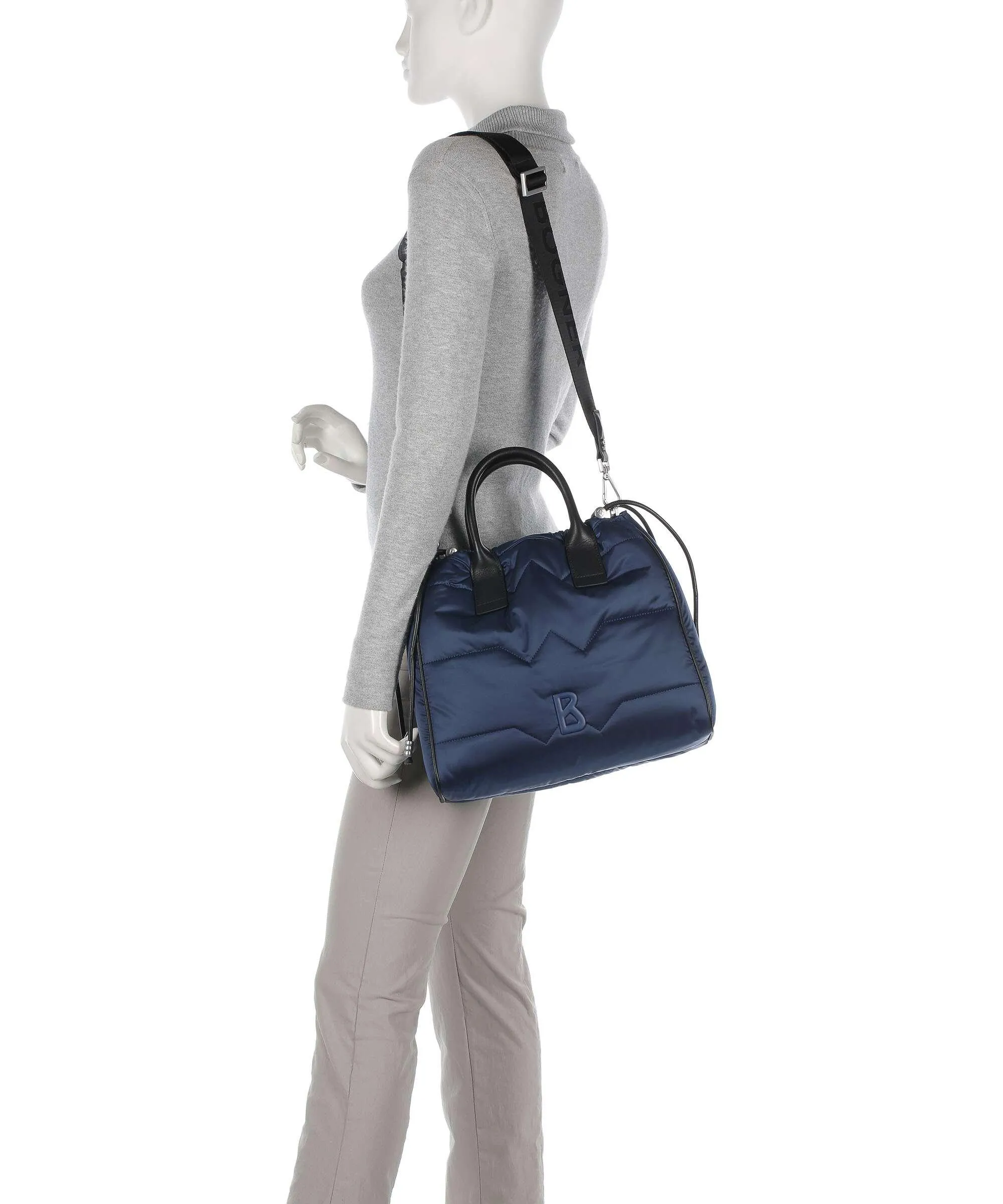  Bogner Morzine Malina Borsa a secchiello nylon blu scuro  
