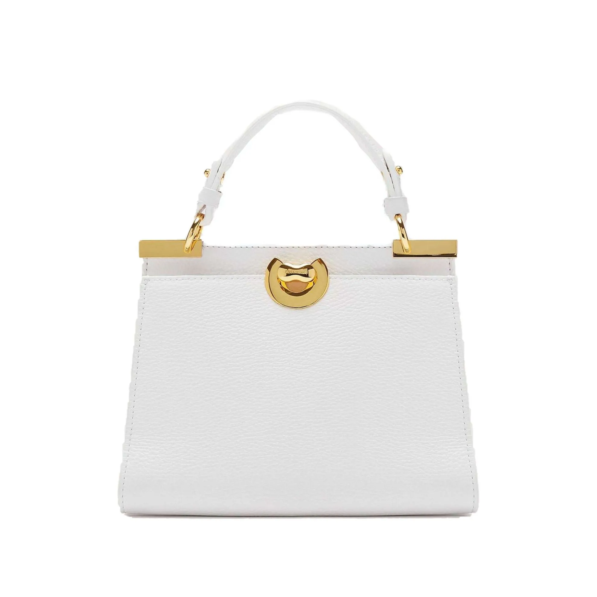 Borsa a mano binxie medium in pelle martellata