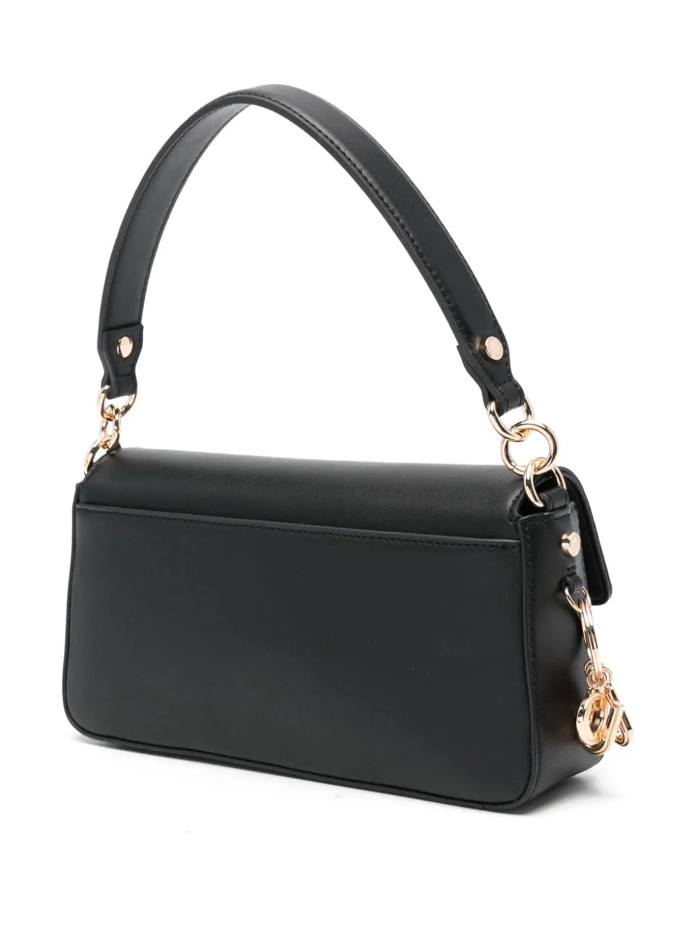 Borsa a spalla con placca logo