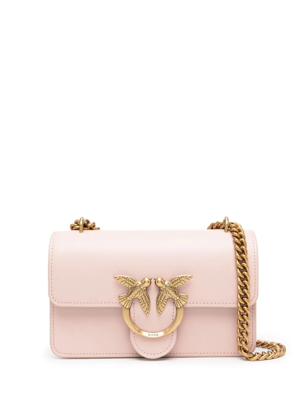 Borsa a tracolla con placca logo