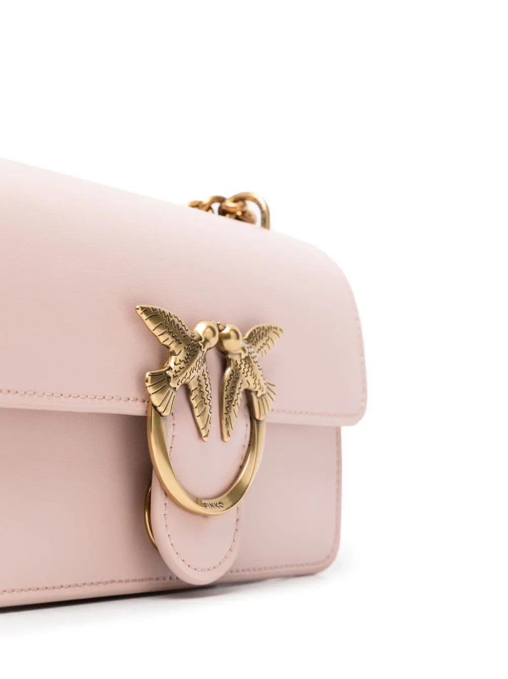 Borsa a tracolla con placca logo