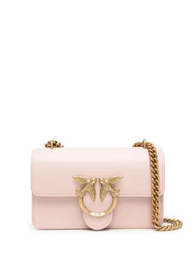 Borsa a tracolla con placca logo