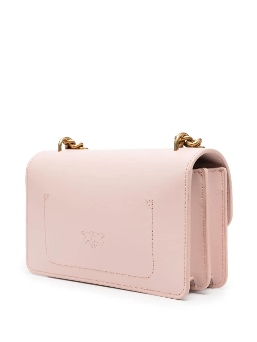 Borsa a tracolla con placca logo