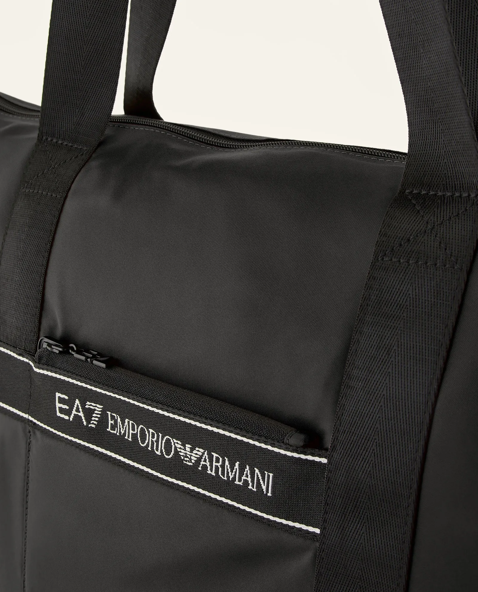 Borsa shopping nera AX  in tessuto tecnico