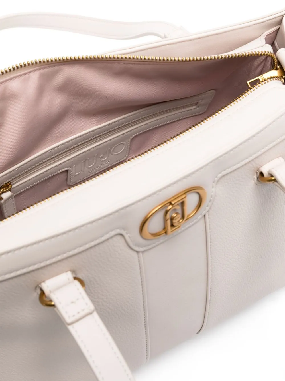 Borsa tote Anaba con placca logo