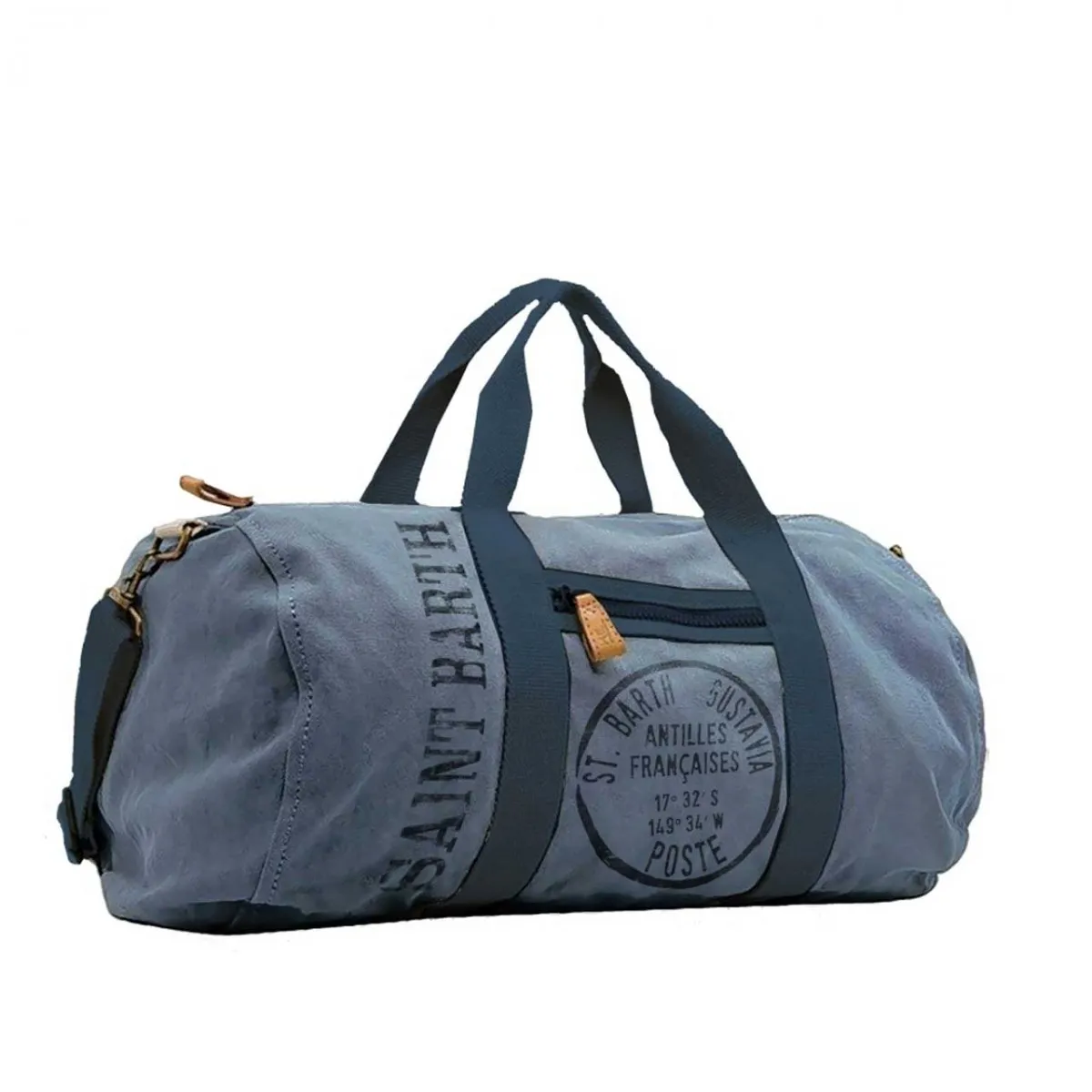 Borsone Maxime Stile Vintage Demin, Blu