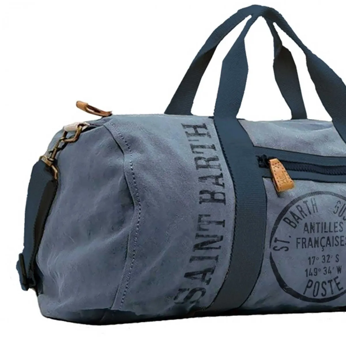 Borsone Maxime Stile Vintage Demin, Blu