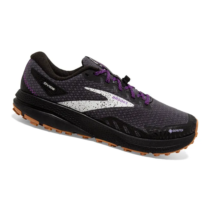 Brooks Divide 4 GTX Black Blackened Pearl Purple Donna 120393 1B 073