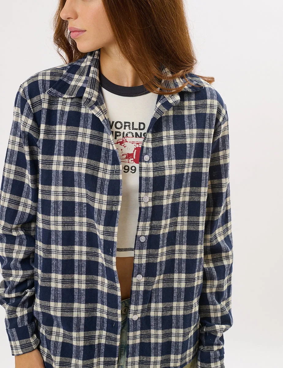 Camicia a quadri oversize