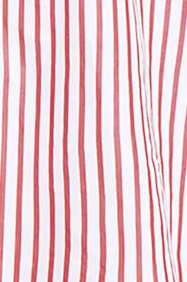 Camicia a righe in popeline di cotone